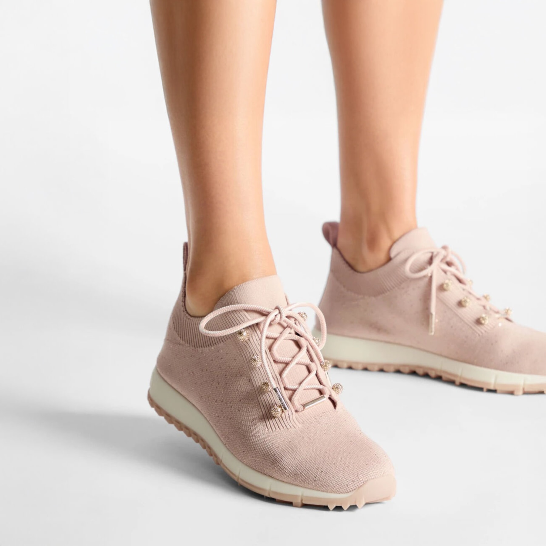 Veles | Macaron Sequin Knit Trainers | JIMMY CHOO