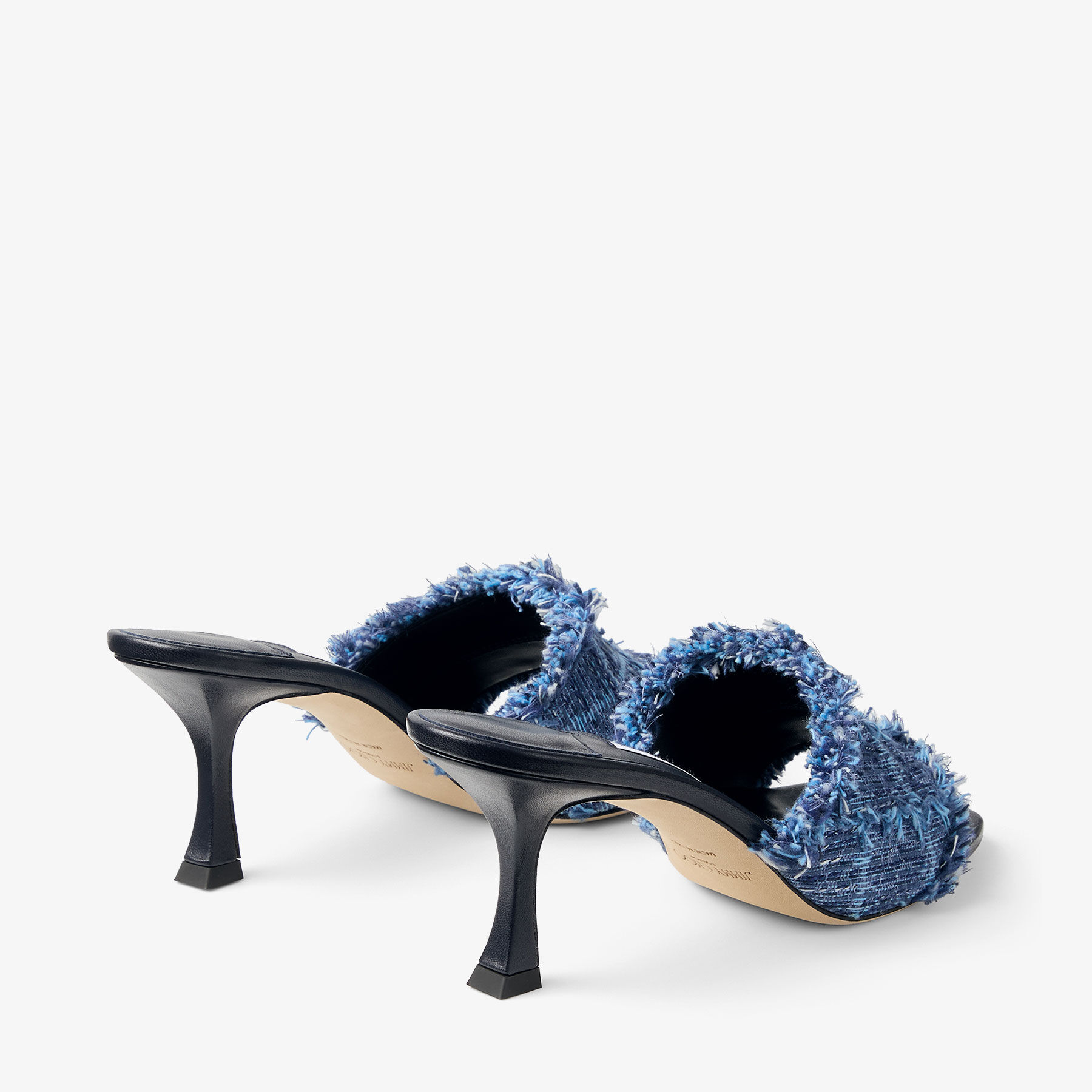 Alexia 70 | Crosshatch Denim Sandals | JIMMY CHOO