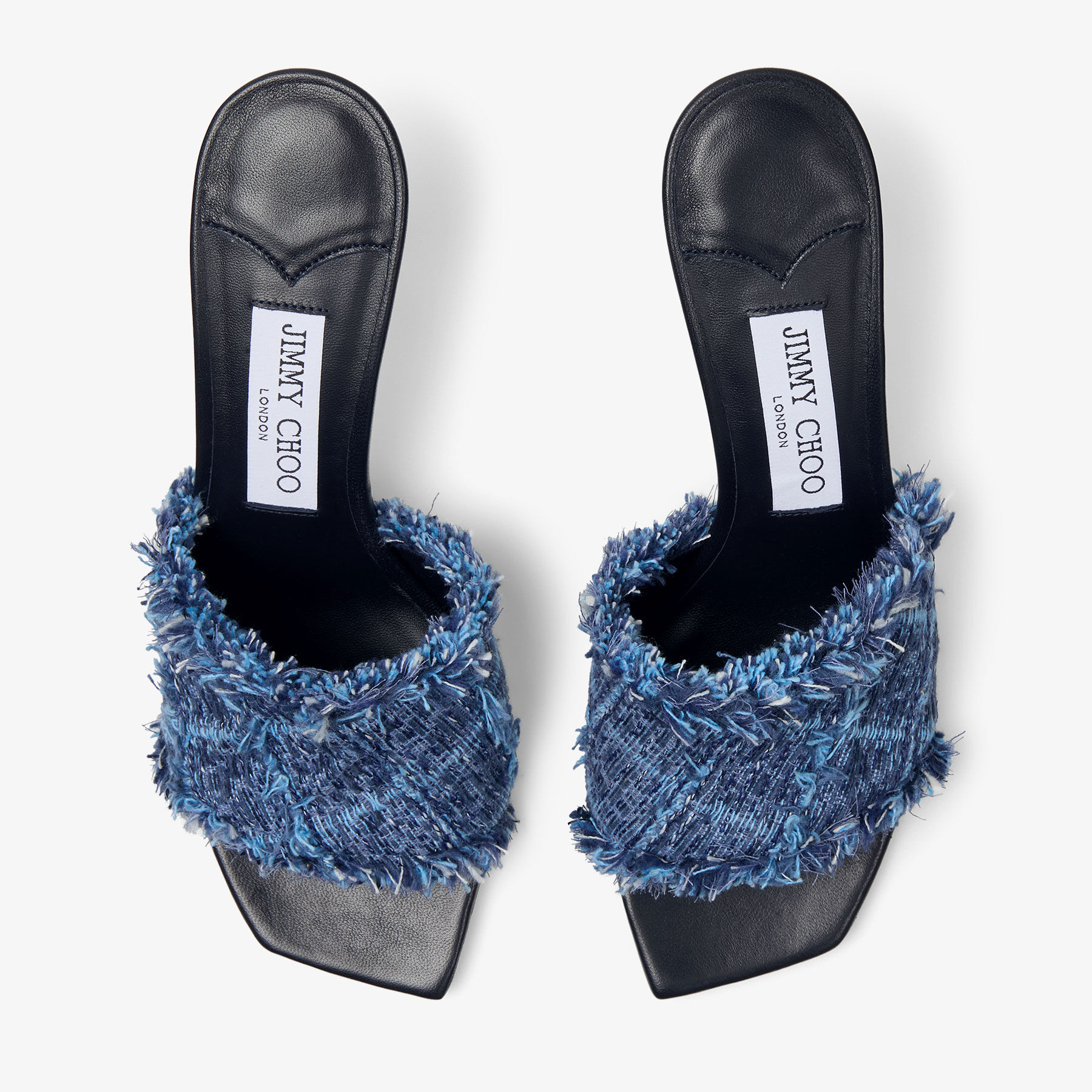 Alexia 70 | Crosshatch Denim Sandals | JIMMY CHOO