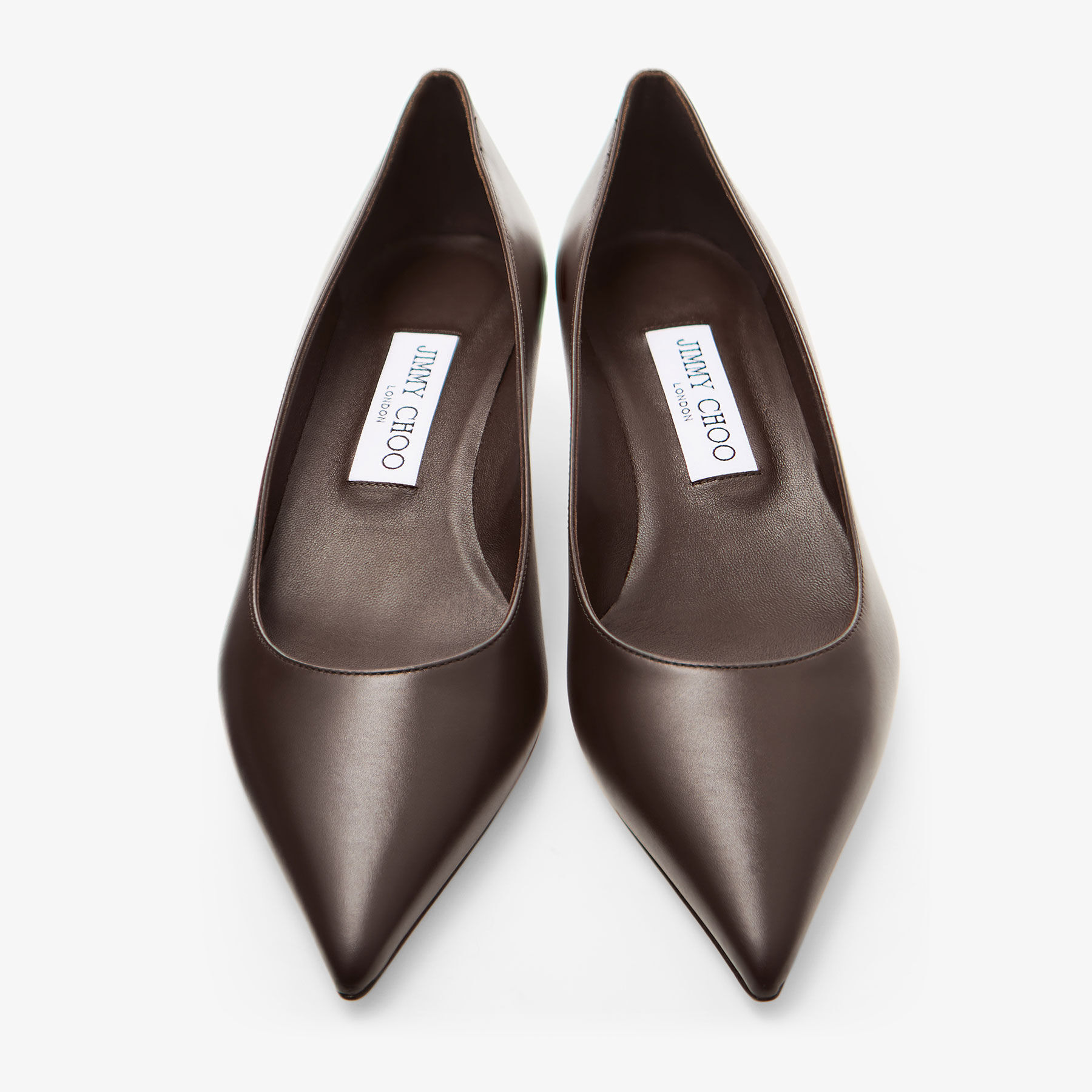 Amelia | Chocolate Calf Leather Pumps | JIMMY CHOO