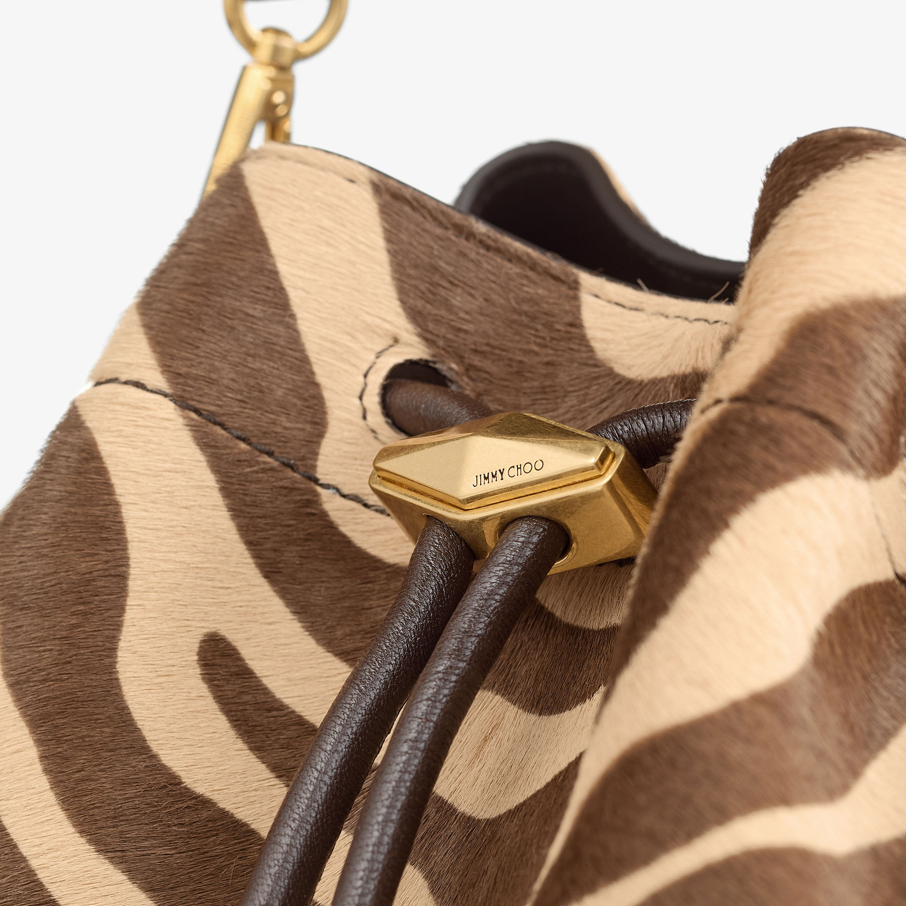 Cinch M | Natural Zebra Printed Pony | JIMMY CHOO
