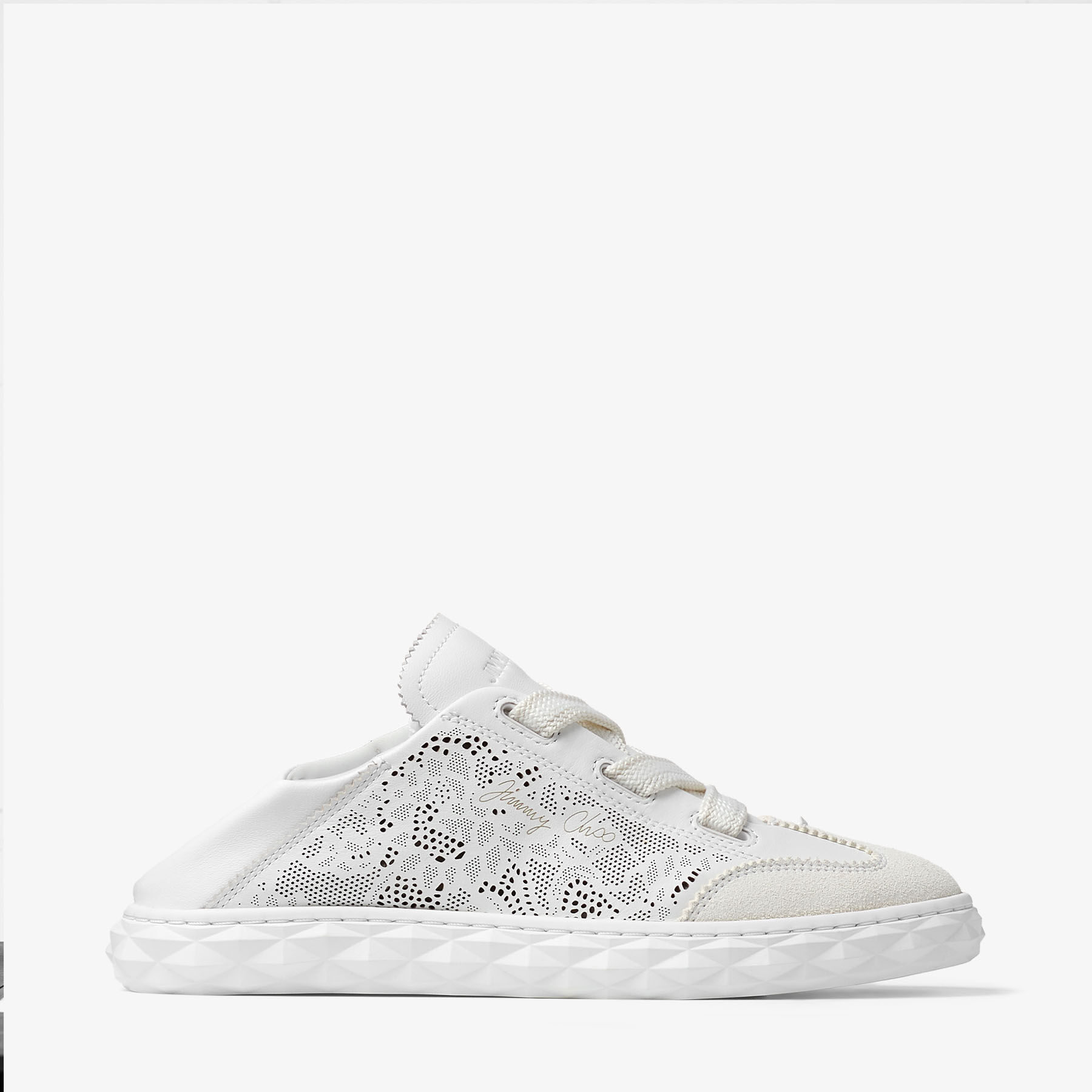 Diamond Light Flex F | White Leather Mix and Perforated Leather