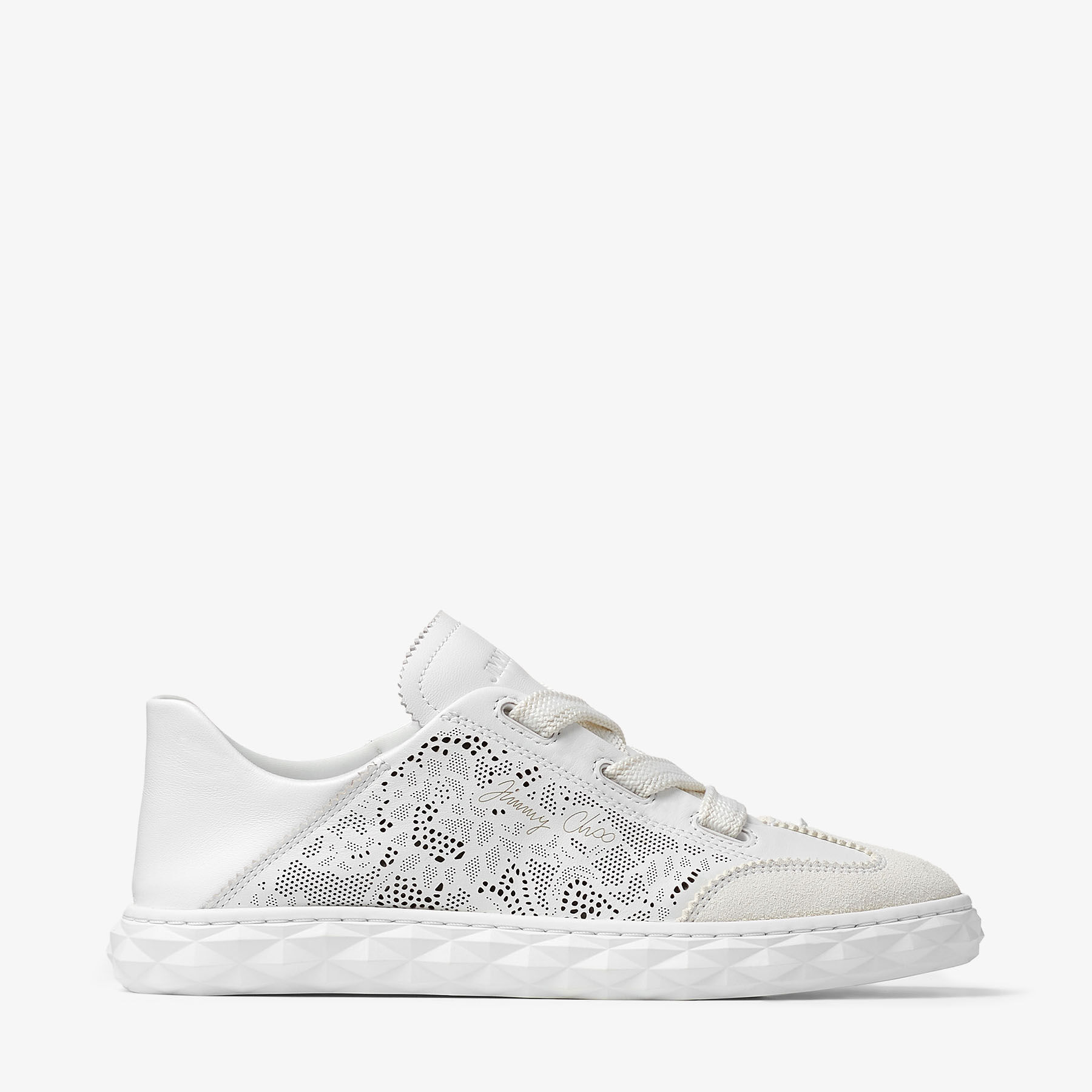 Diamond Light Flex F | White Leather Mix and Perforated Leather
