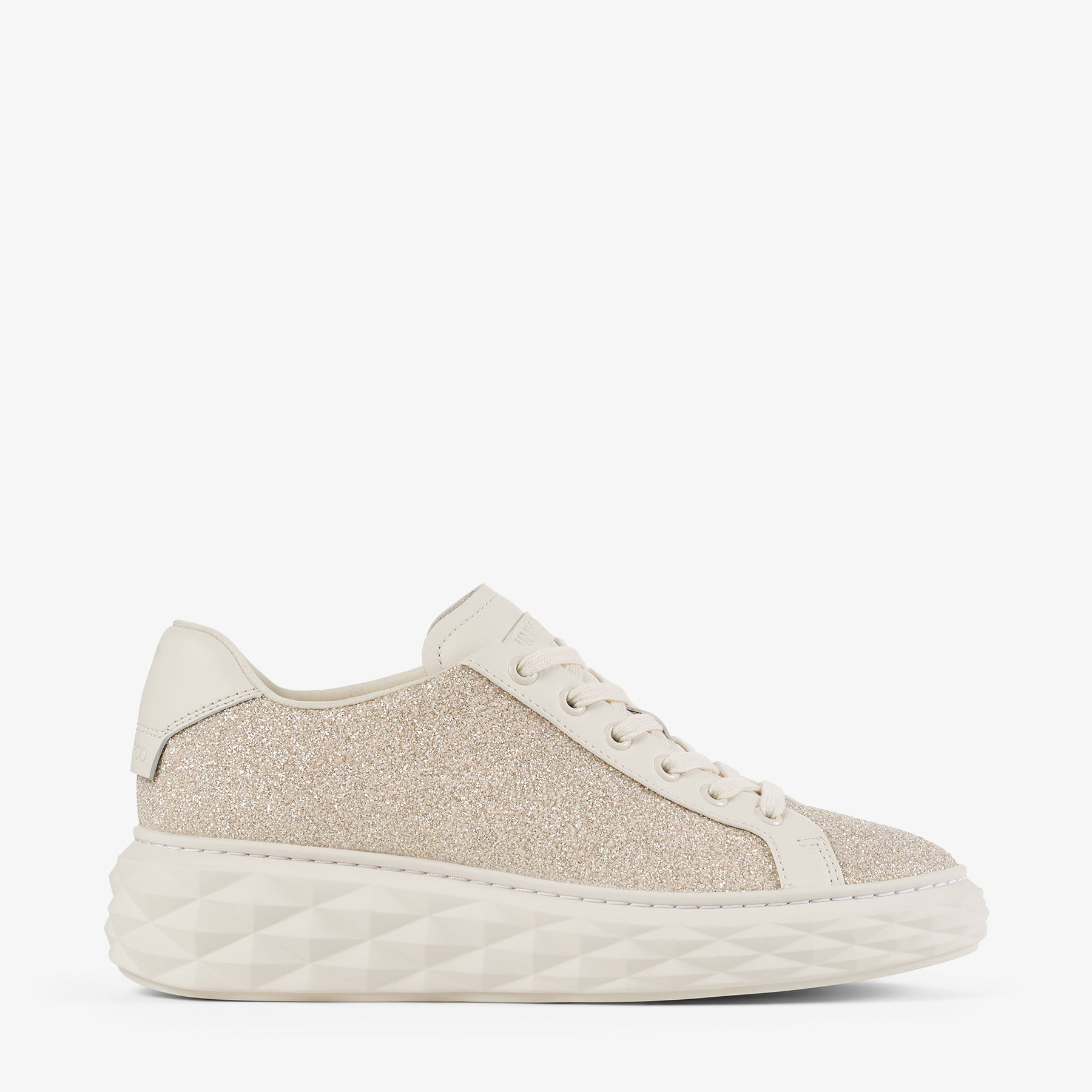 Diamond Light Maxi F | Light Soft Gold Caviar Glitter and Leather