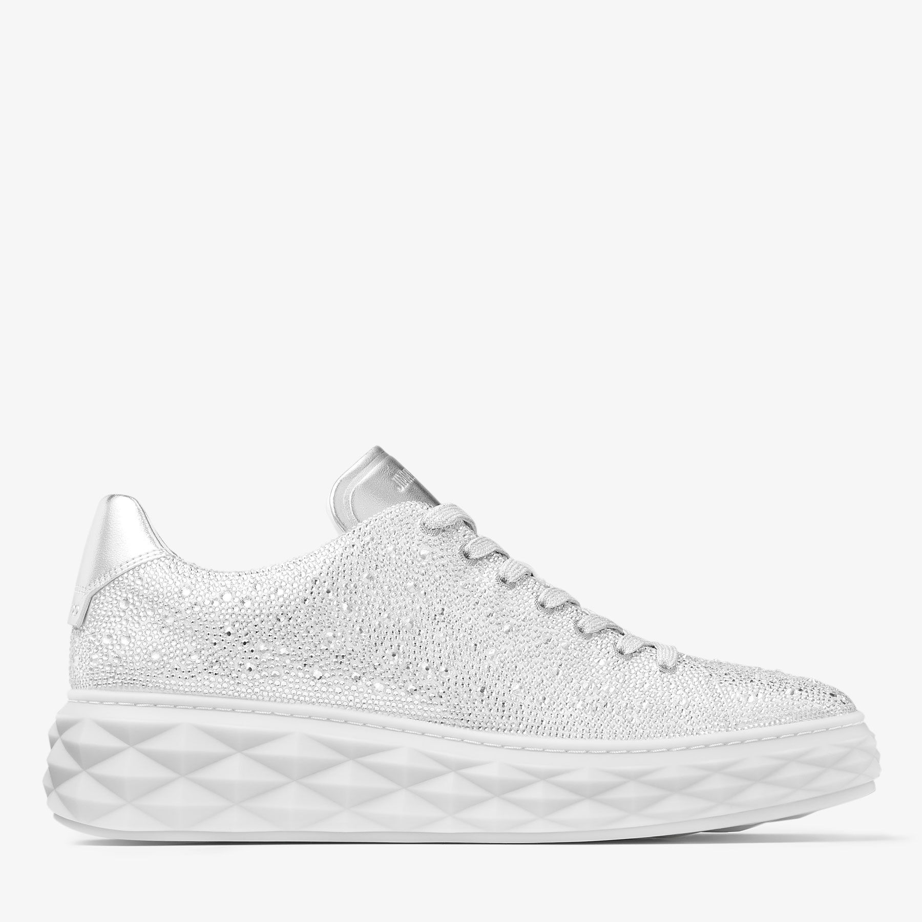 JIMMY CHOO Diamond Light Maxi M クリスタルスエードスニーカー Diamond Light Maxi/M | Crystal Suede Trainer | JIMMY CHOO