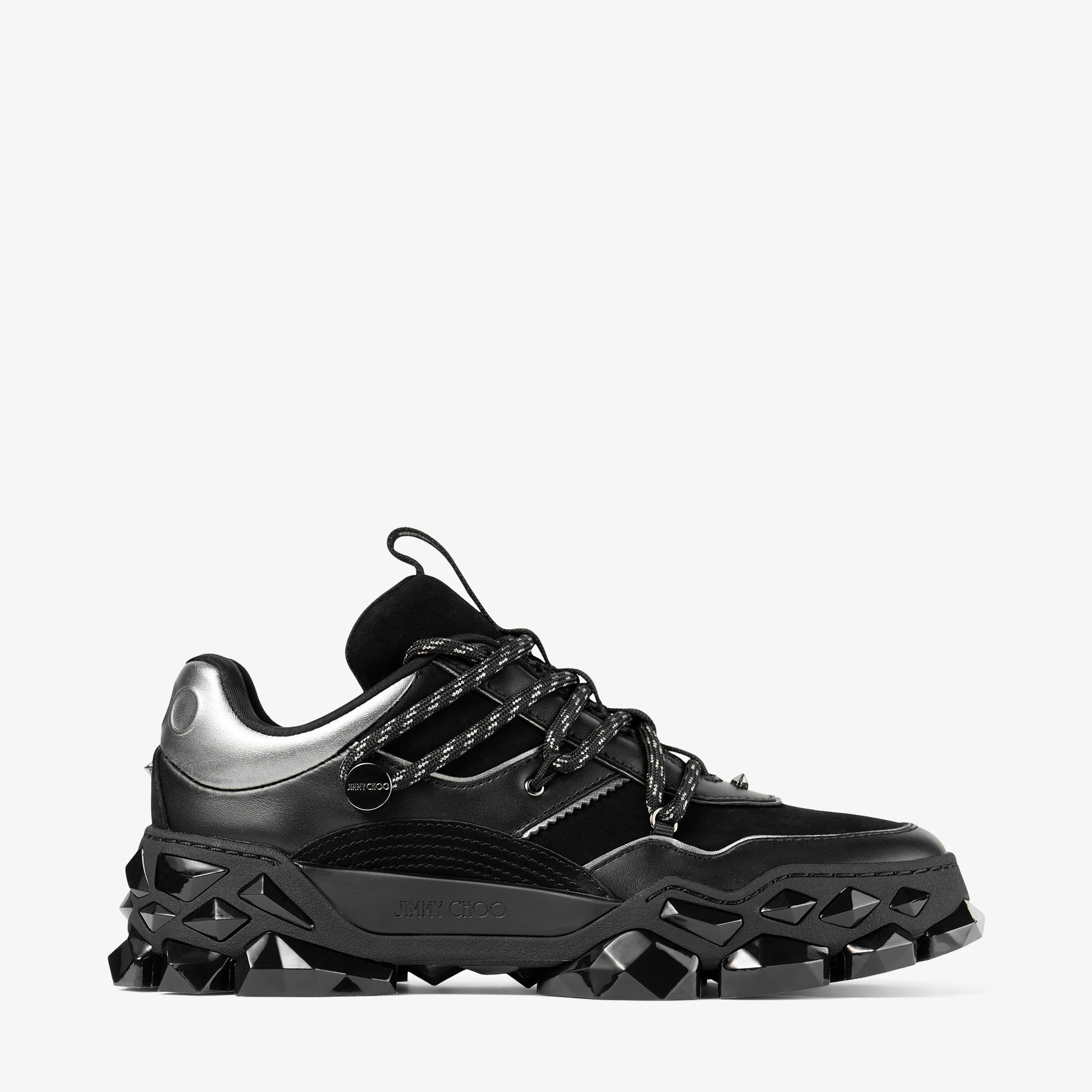 Diamond X II/F Black Leather Trainers JIMMY CHOO