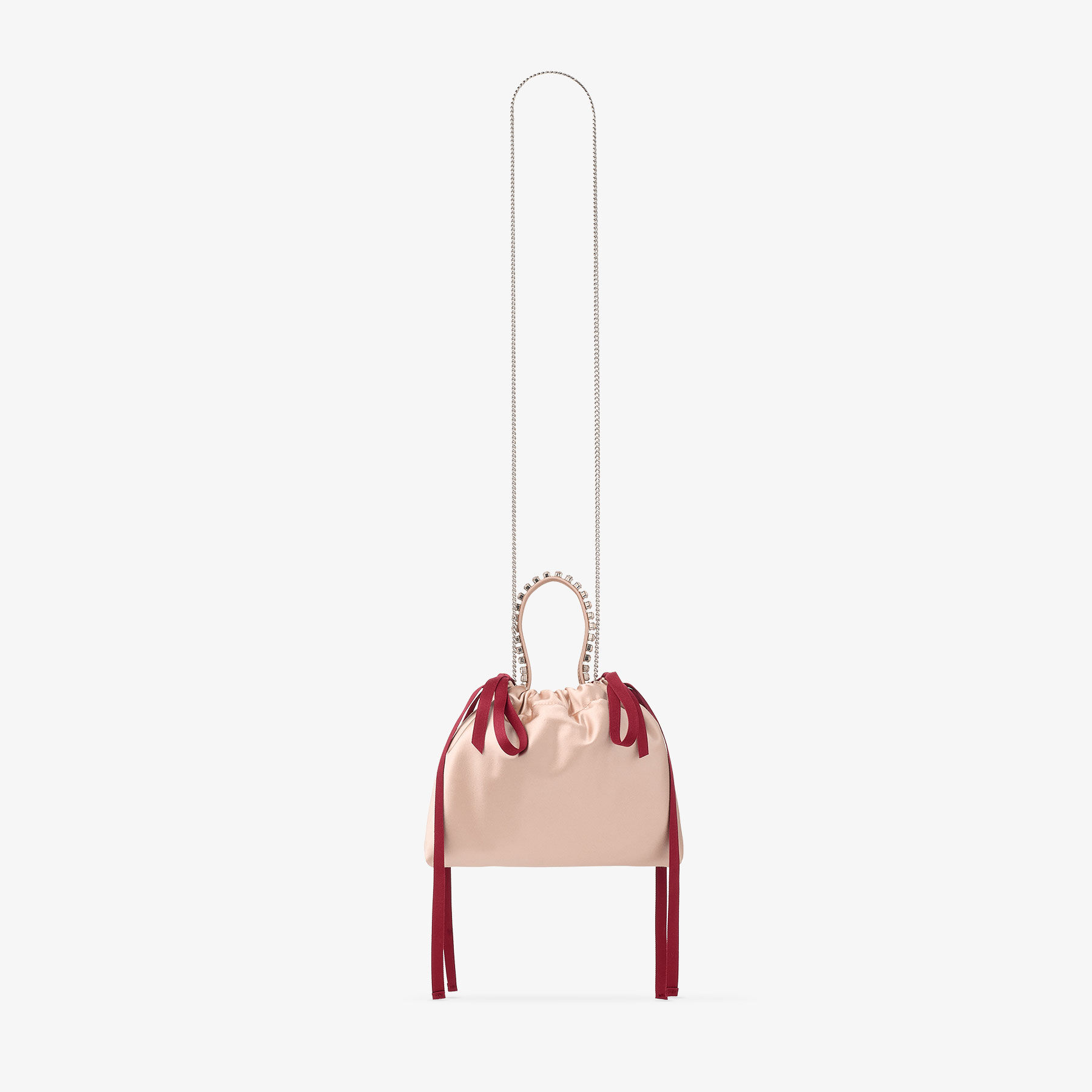 maco　美品JIMMY CHOO MINI SARA 正規品 Micro Bon Bon | Champagne Crystal Mesh Mini Bag | JIMMY CHOO