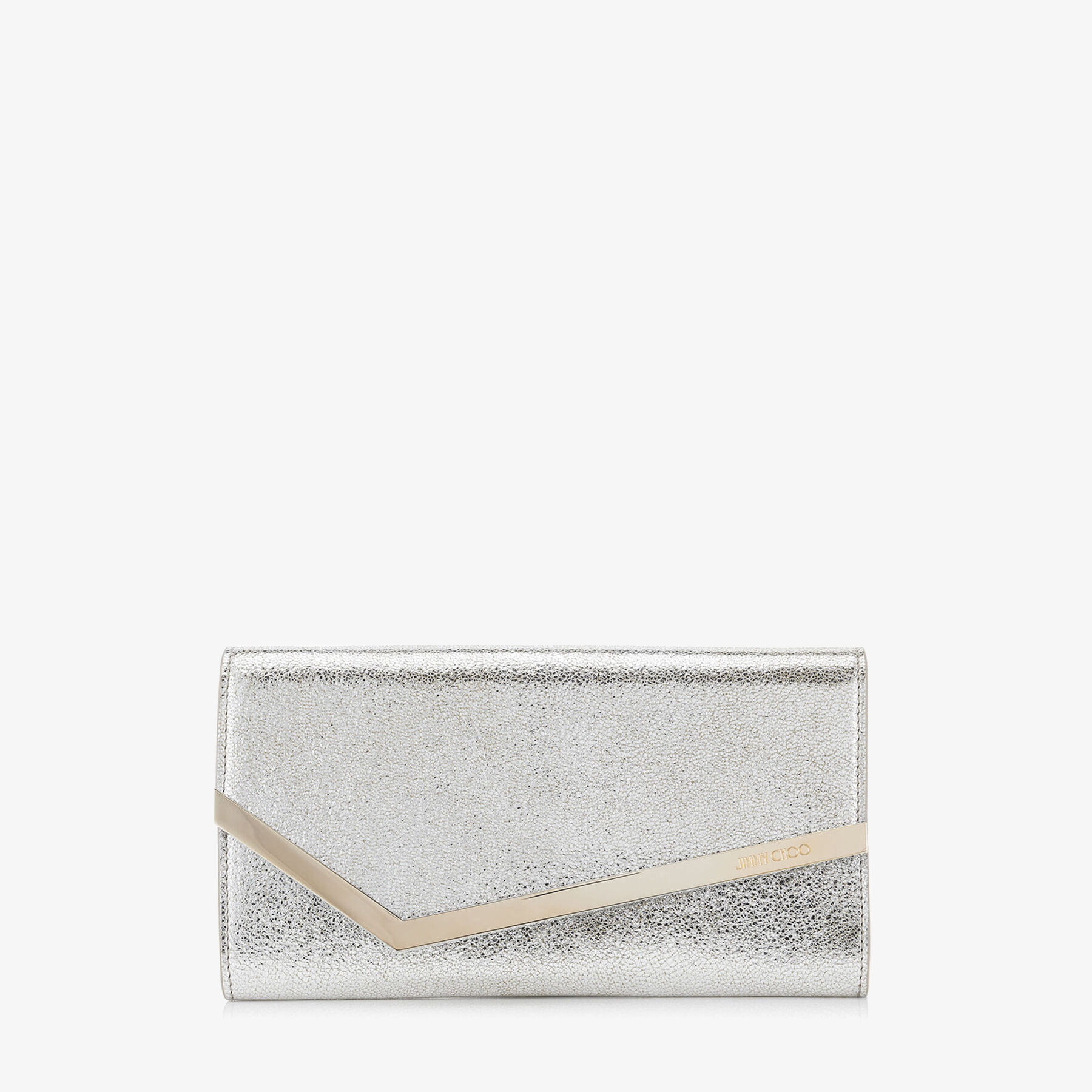 ジミー チュウ シャンパン グリッター クラッチバッグ Champagne Glitter Leather Clutch Bag | Emmie | Pre Fall 18 | JIMMY