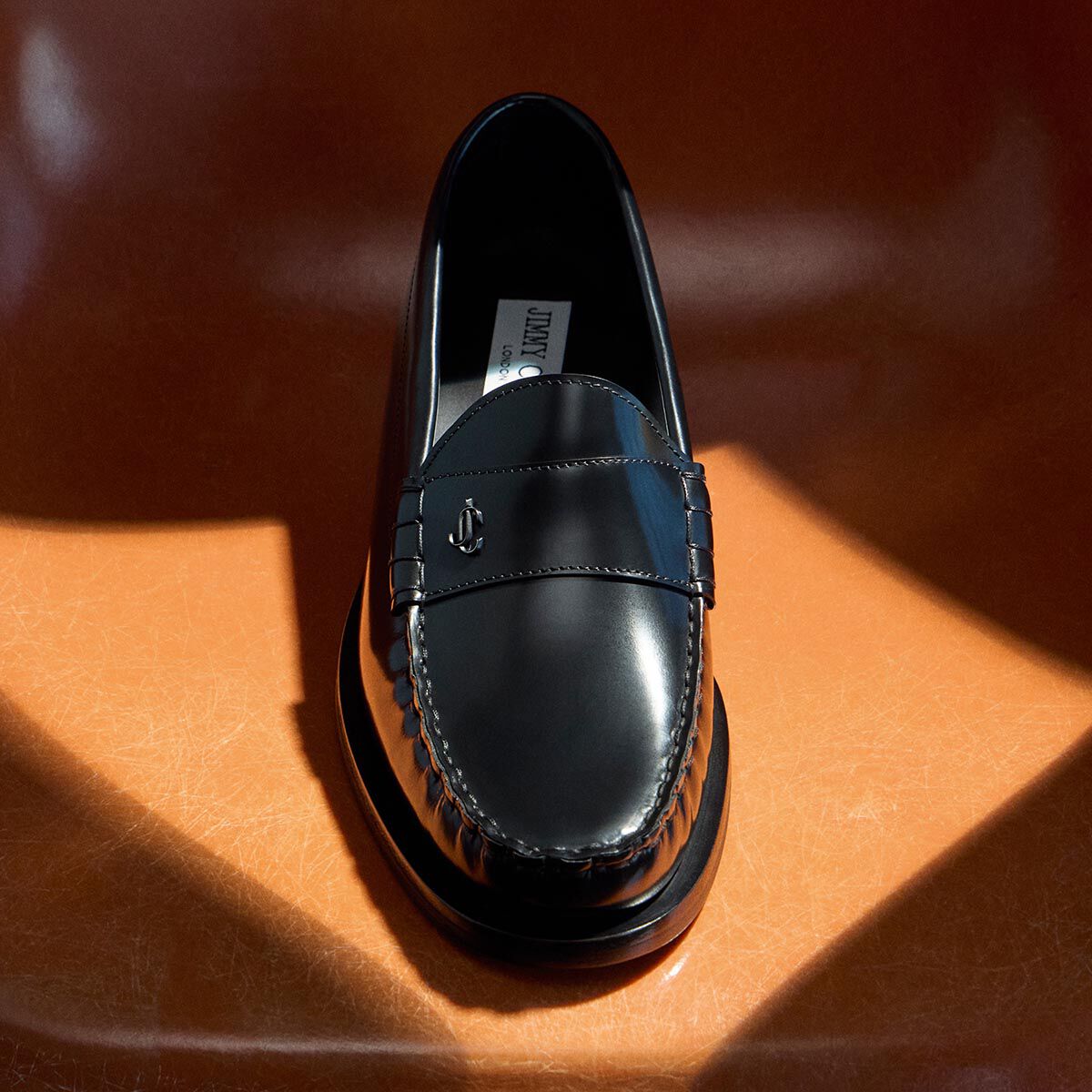 Ethan Loafer |Black Box Calf Leather Loafer | JIMMY CHOO