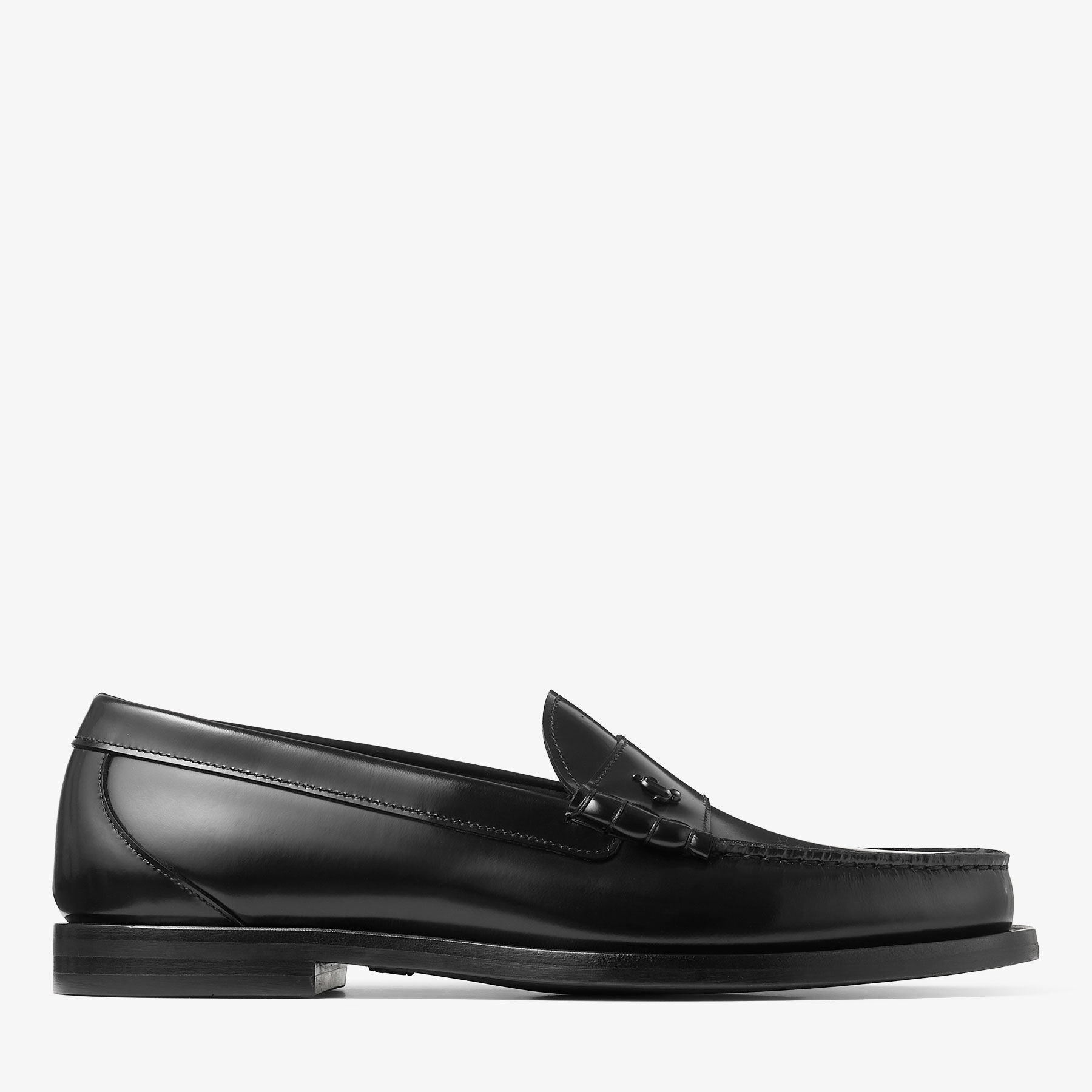 Ethan Loafer |Black Box Calf Leather Loafer | JIMMY CHOO
