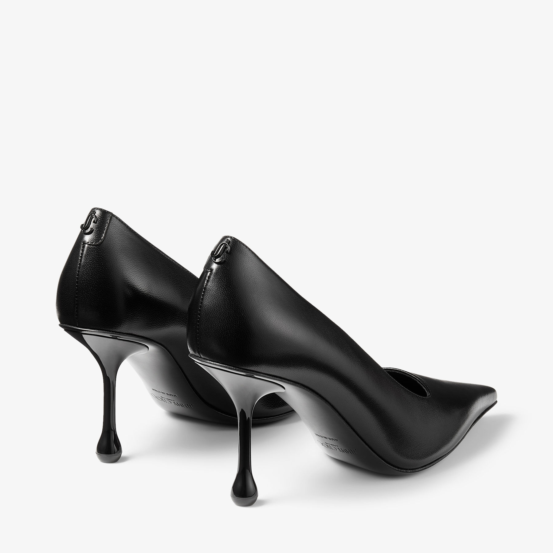 1019-09 emさん Ixia 80 | Black Nappa Leather Pumps | JIMMY CHOO