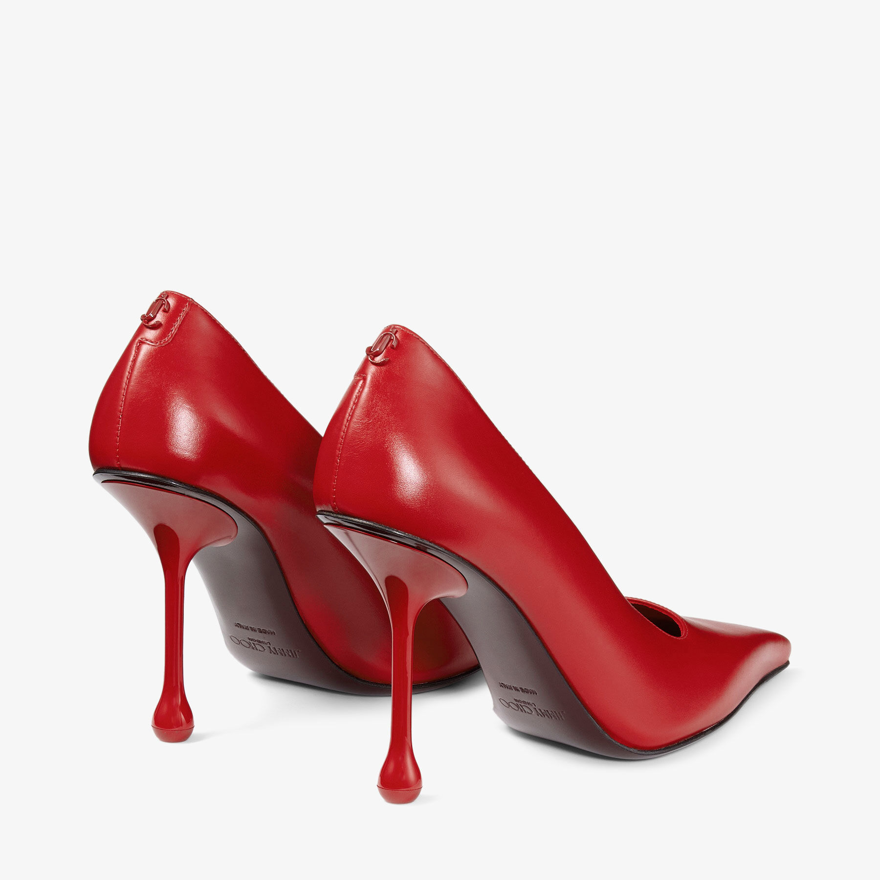 Ixia 95 | Ruby Red Leather Pumps | JIMMY CHOO