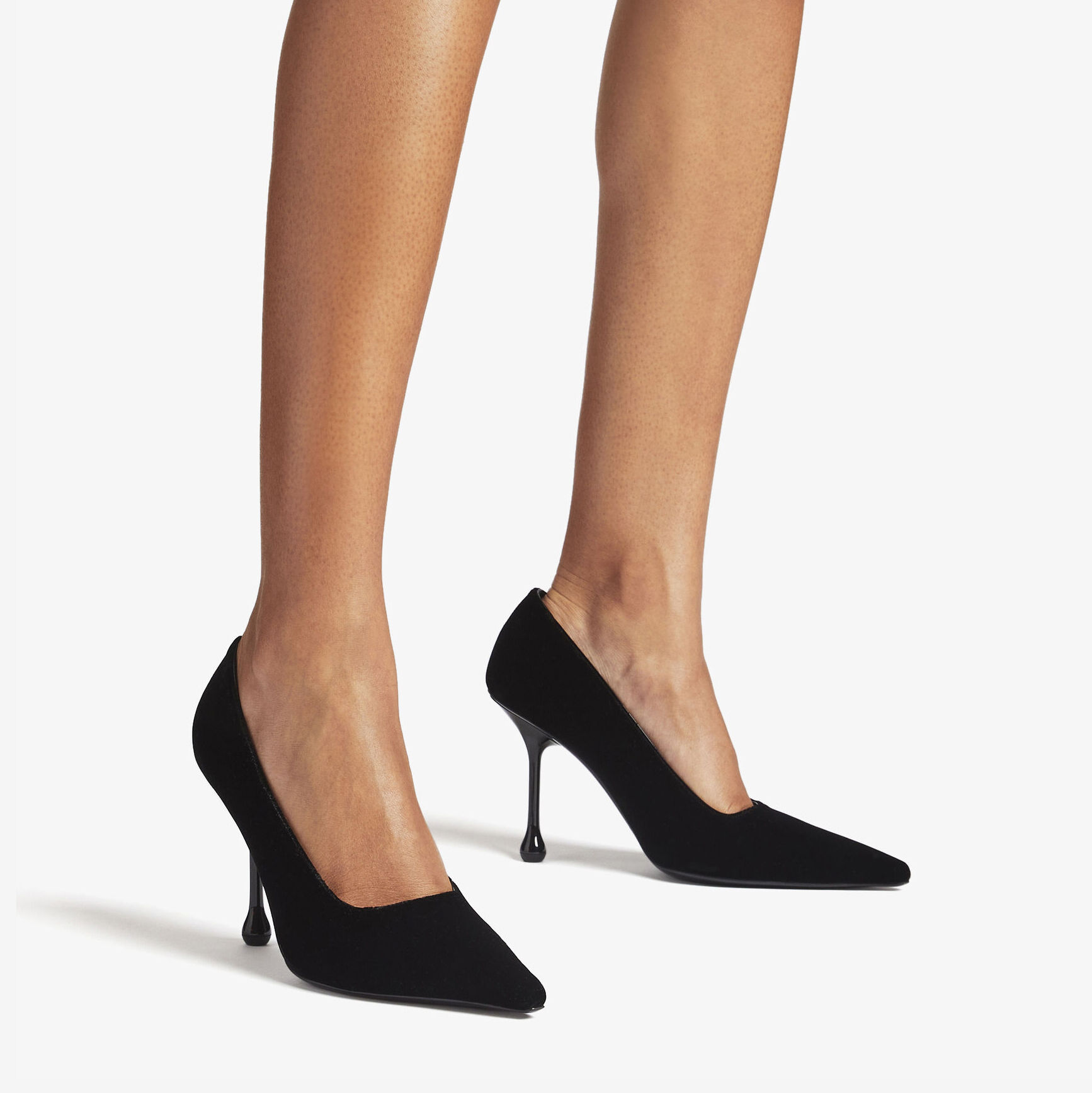IXIA 95 | Black Velvet Pumps | New Collection | JIMMY CHOO