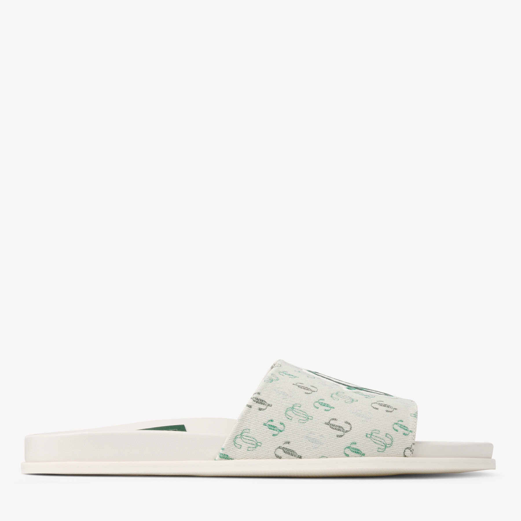 Jimmy Choo / Malbon 2.0 Slide M |Monogram Embroidered