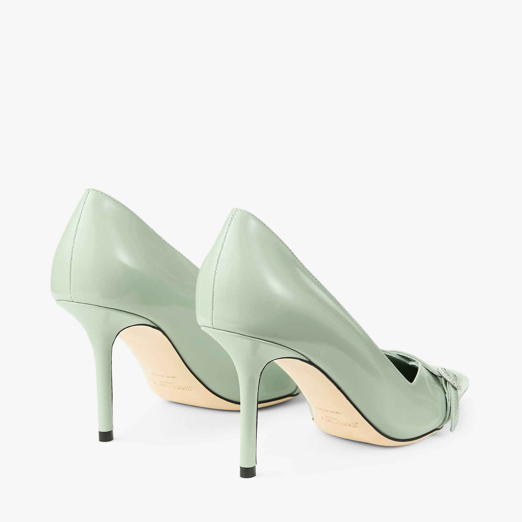 Keari 85 | Verde Soft Spazzolato Leather Pumps | JIMMY CHOO