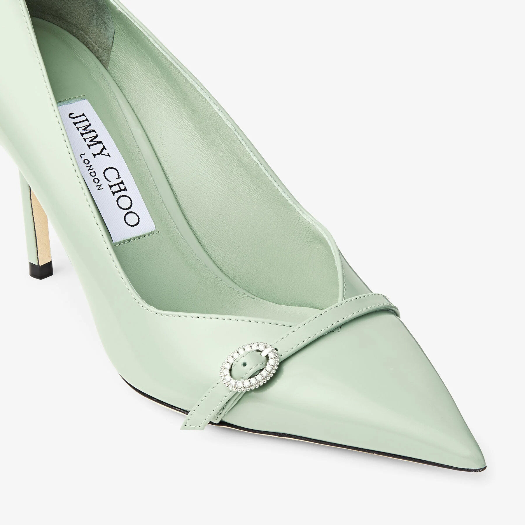 Keari 85 | Verde Soft Spazzolato Leather Pumps | JIMMY CHOO