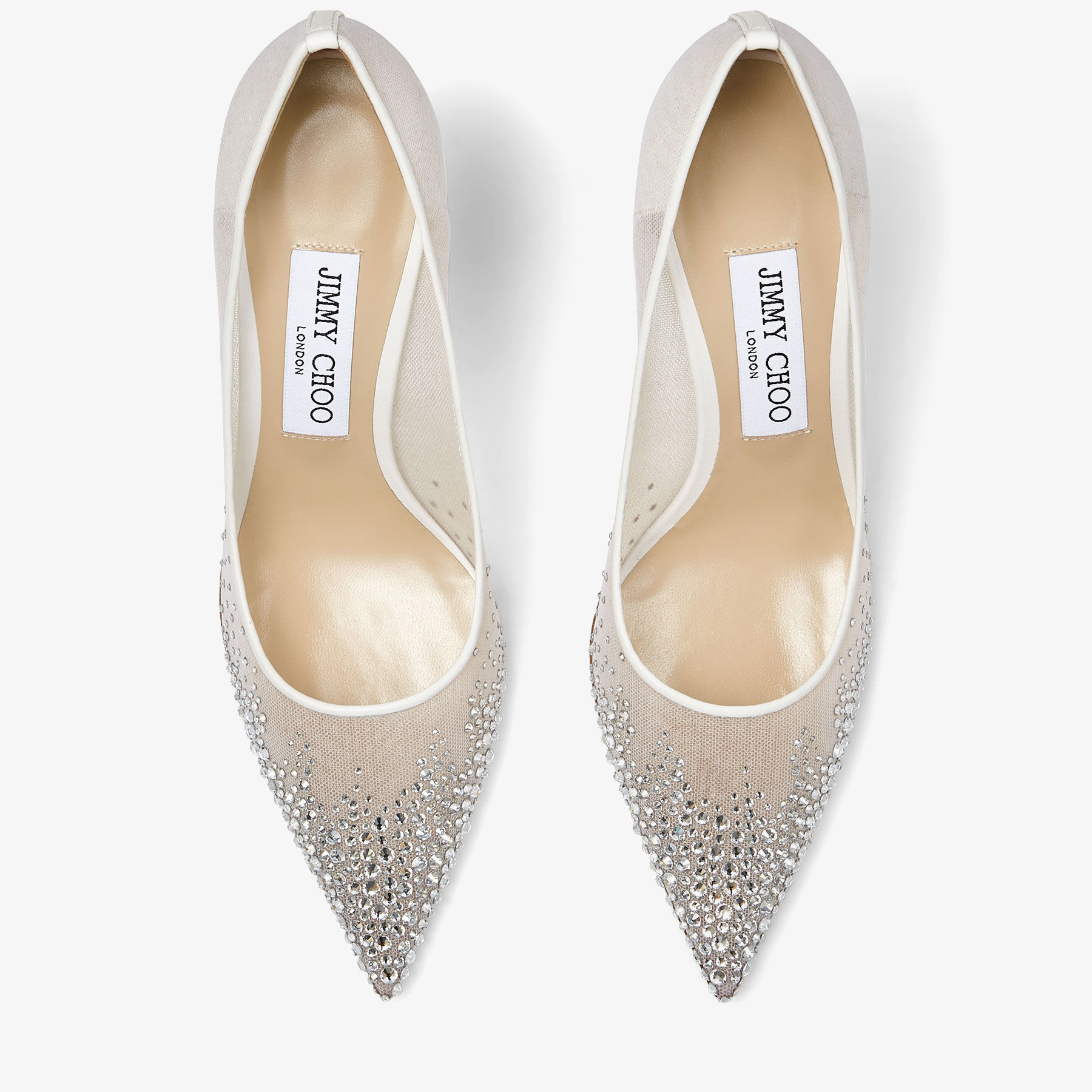 Love 85 | Bridal White Mesh Pumps | JIMMY CHOO UK