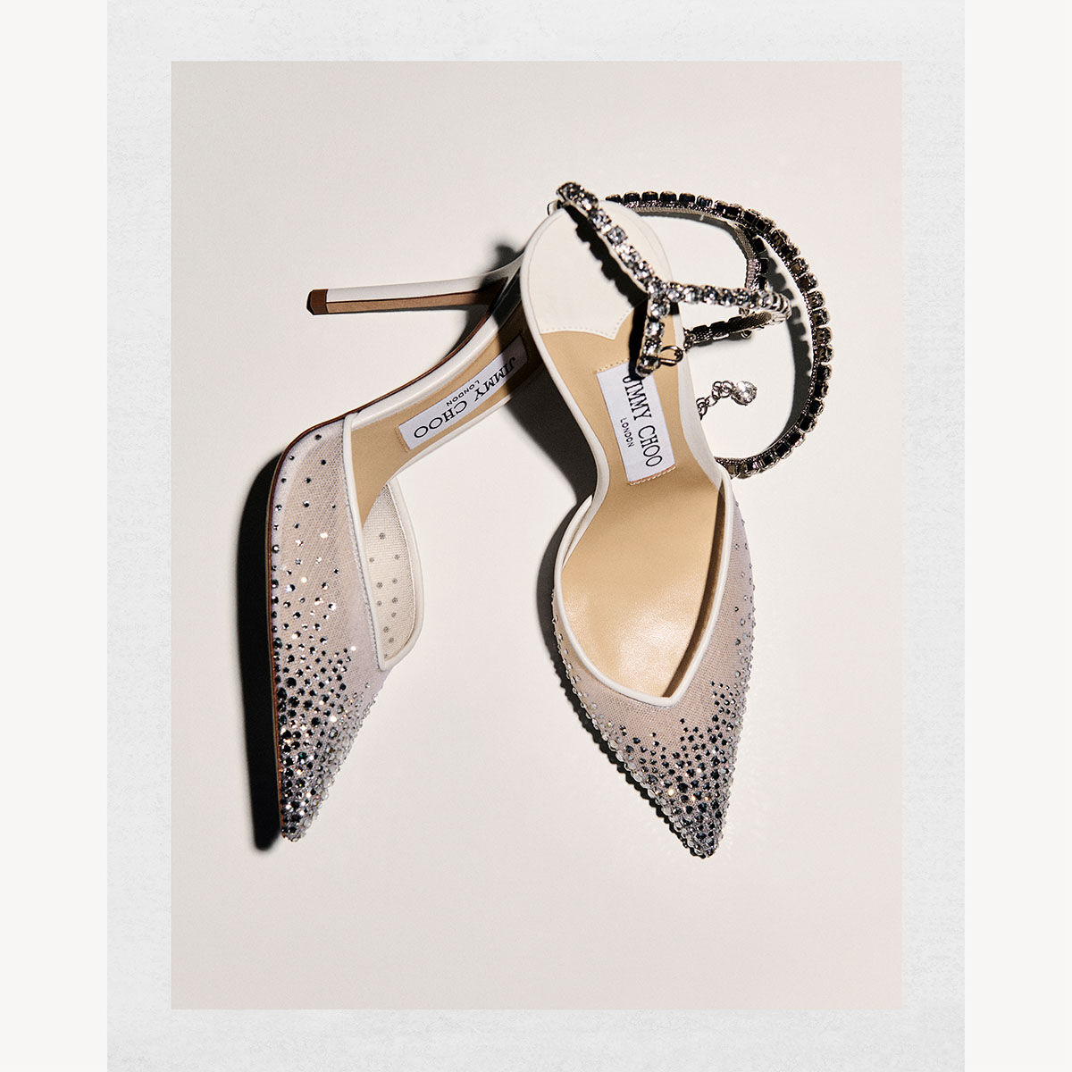 Saeda 100 | Escarpins de mariée en satin blanc | JIMMY CHOO FR