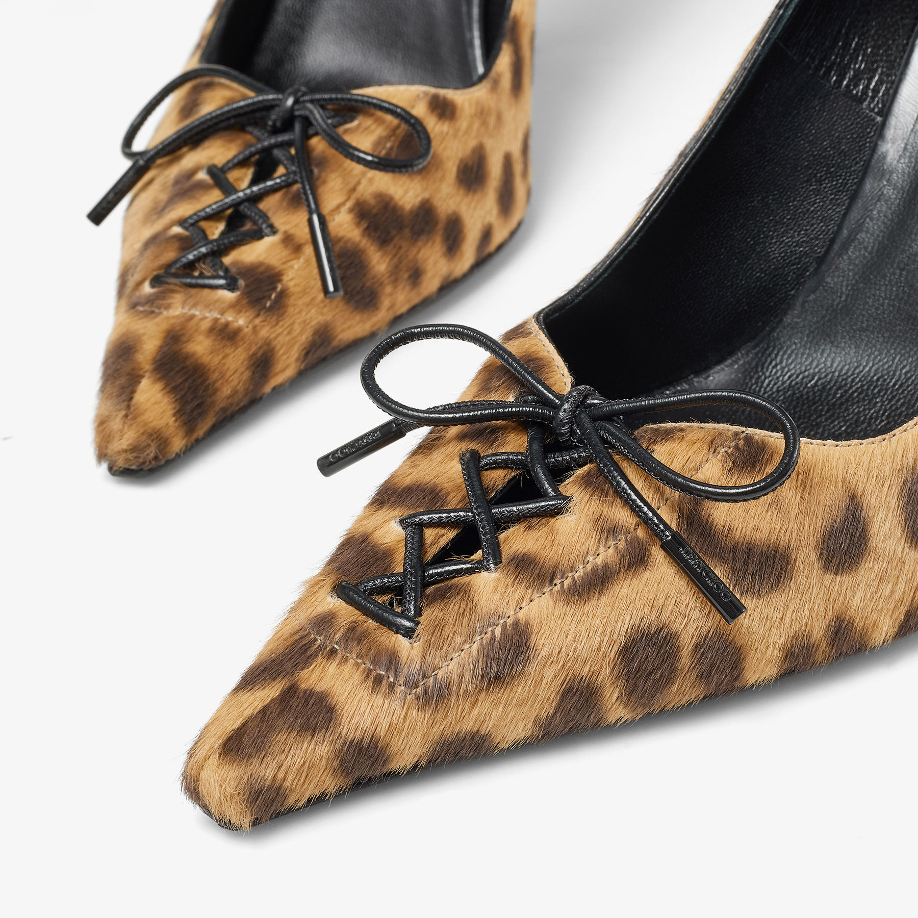 Scarlett 95 | Natural Leopard Print Pony Pumps | JIMMY CHOO