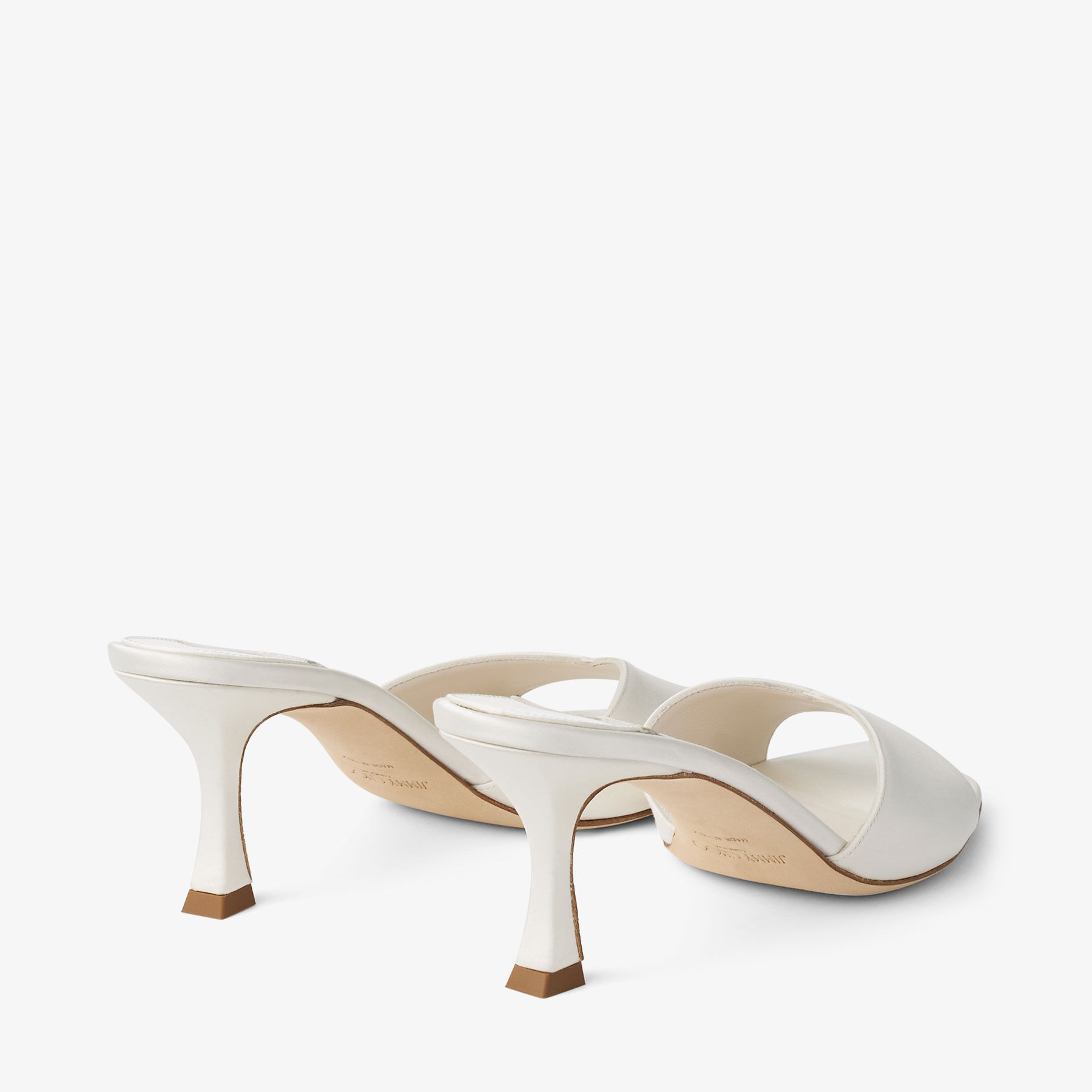 Skye 70 | Ivory Satin Sandals | JIMMY CHOO