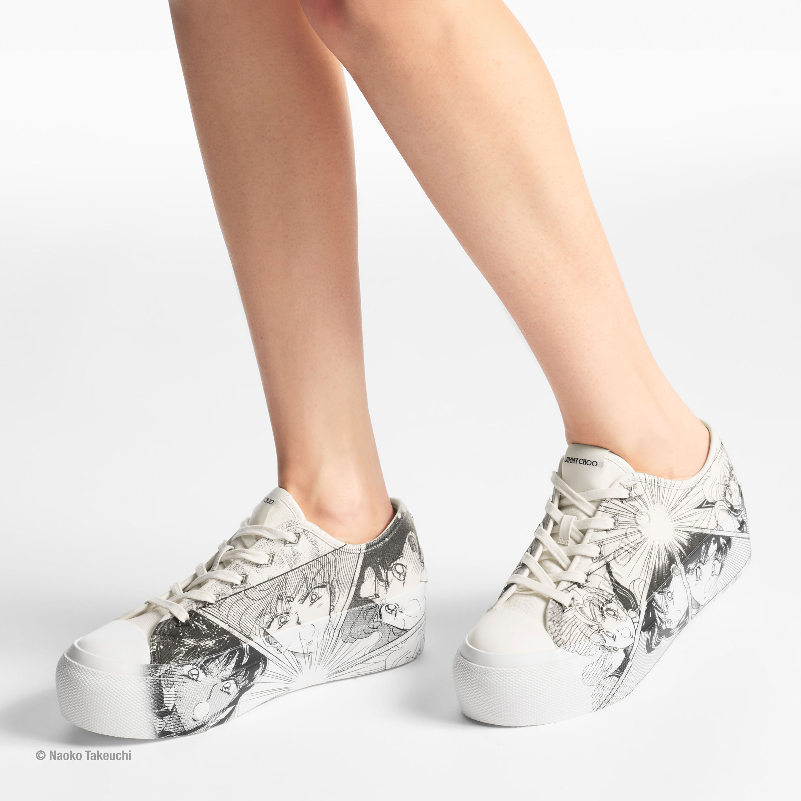 Sailor Guardians Palma Maxi/F | Black/White Canvas Trainer