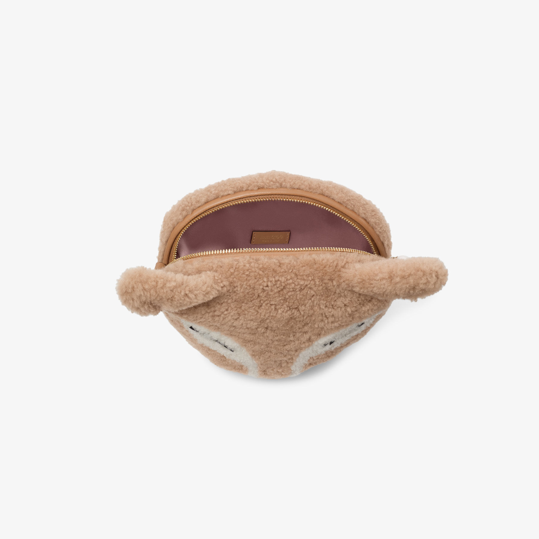 Soft Fox Mini Bag | Toffee Shearling Fox Mini Bag | JIMMY CHOO