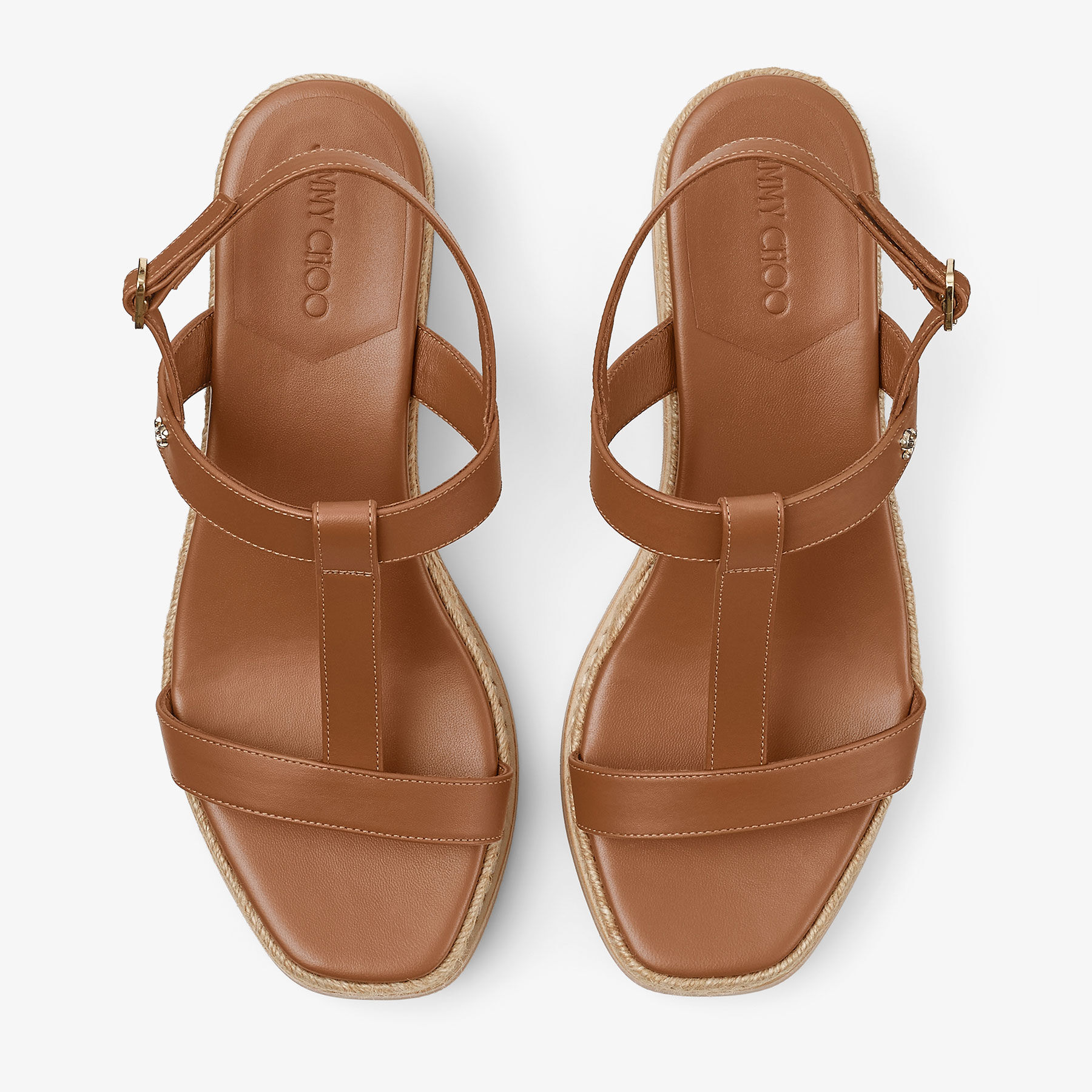 ムー ダン バイ ジュ 500ml 40.8% Theia Wedge 60 | Tan Leather Wedge Sandals | JIMMY CHOO