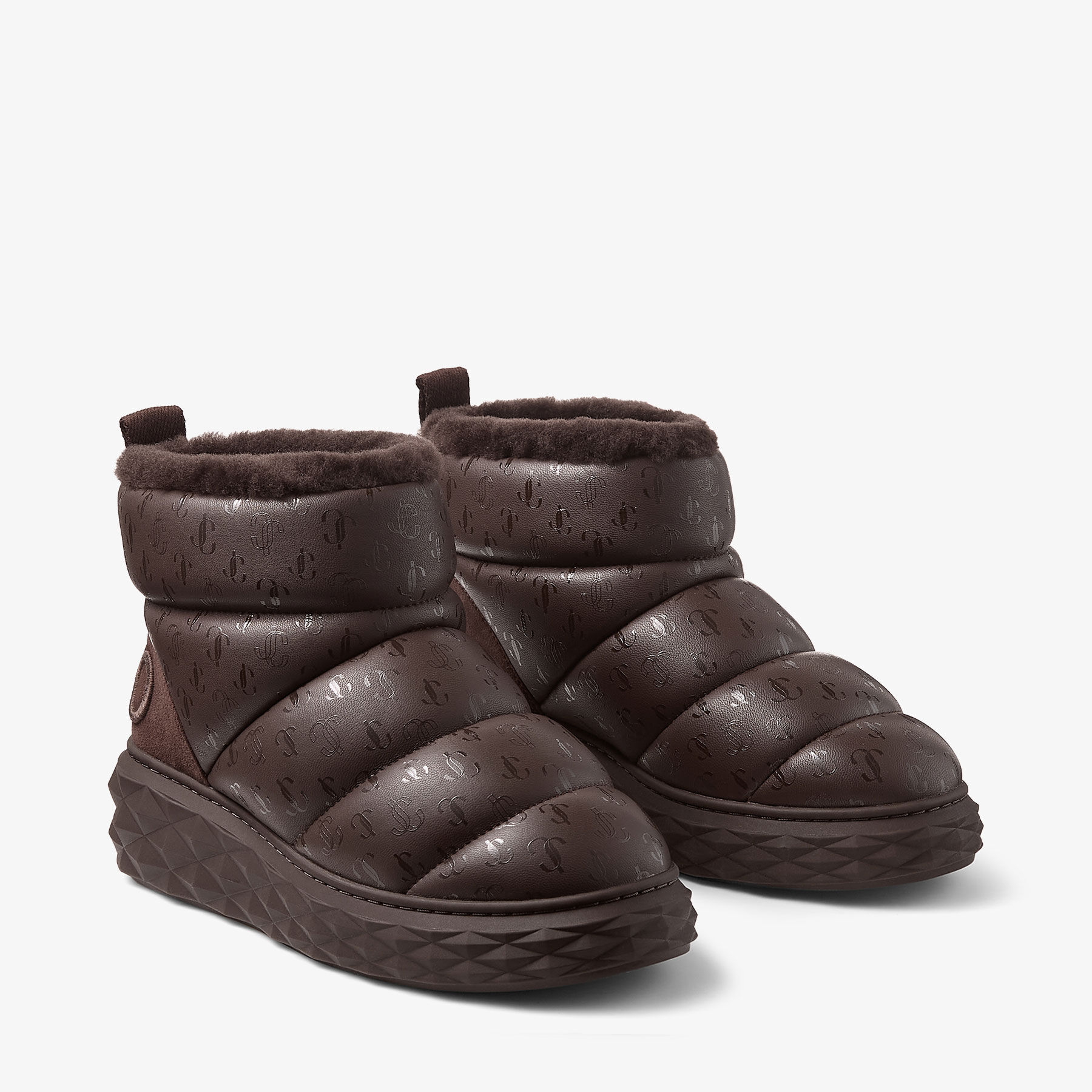 Xan | Chocolate Soft Nappa Leather Ankle Boots with Shearling