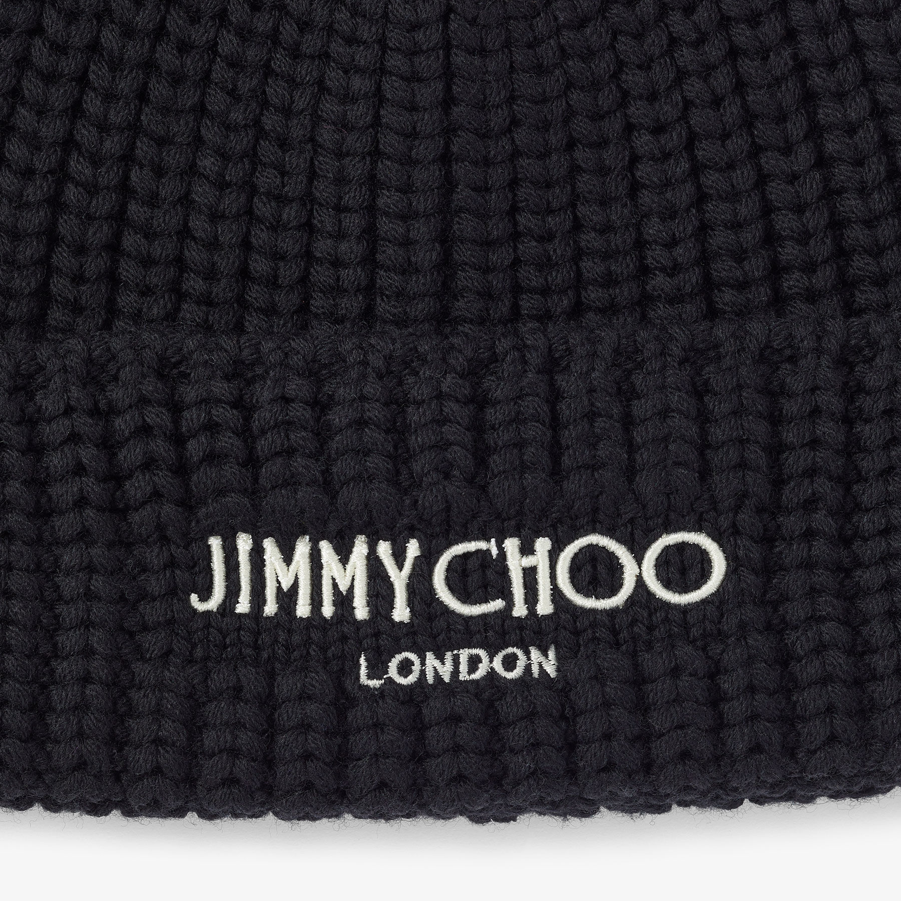 YUKI | Black Cashwool Knit Hat | Winter Capsule | JIMMY CHOO