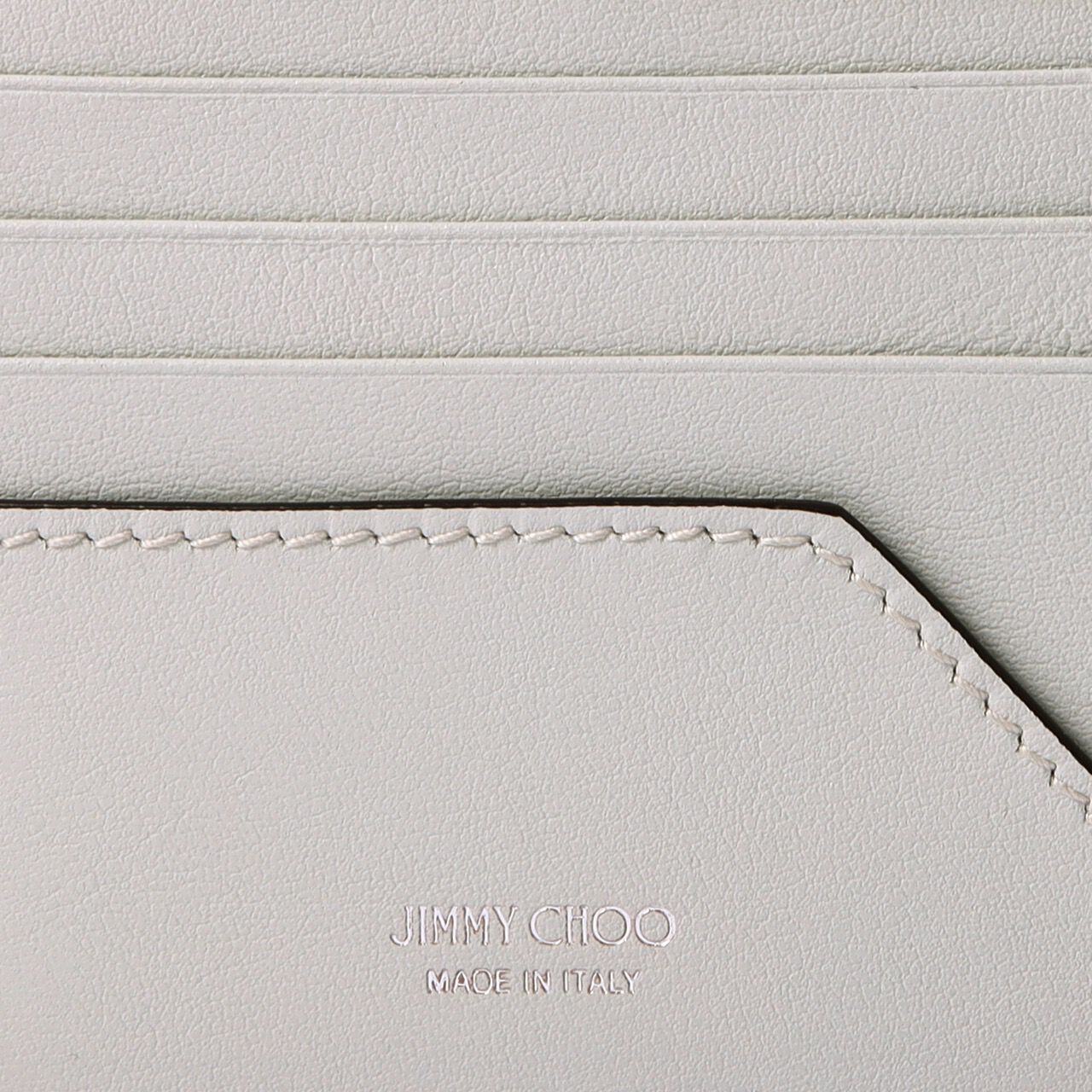 新品同様/ほぼ未使用　箱付き　jimmy choo 長財布　ロゴグラム　ホワイト JIMMY CHOO ジミーチュウ 財布 長財布 ラウンドファスナー