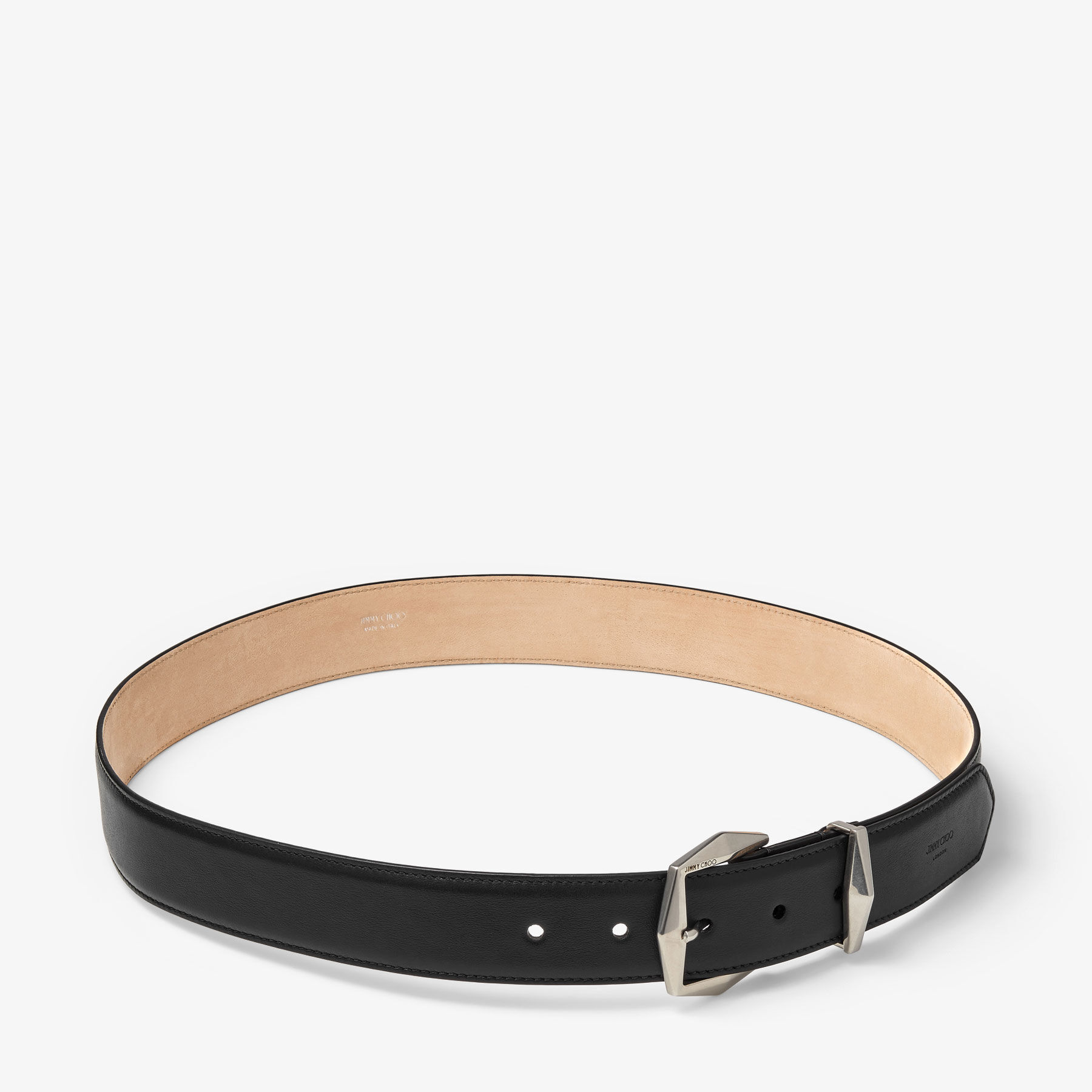 特価品セ Buckle Diamond Belt CHOO JIMMY | Belt Leather Black | M 小物