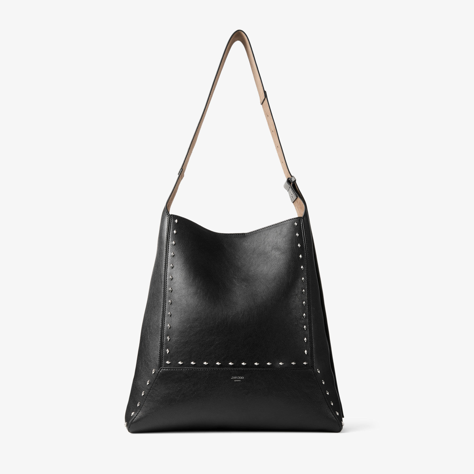 ダイヤモンド ホーボー L | ブラック バイカーレザー