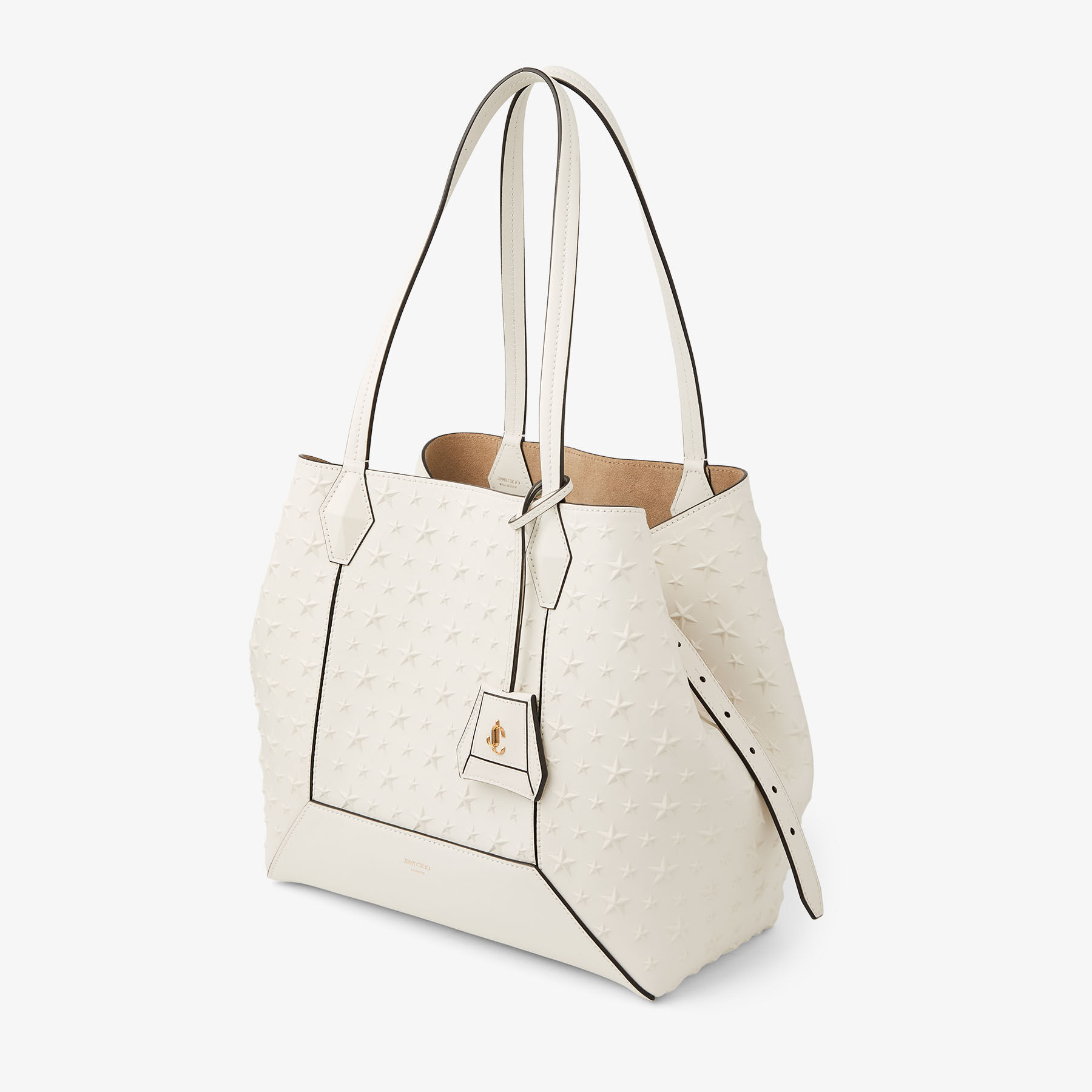 ダイヤモンド トート ミディアム | ラテ カーフレザー・スターエンボス