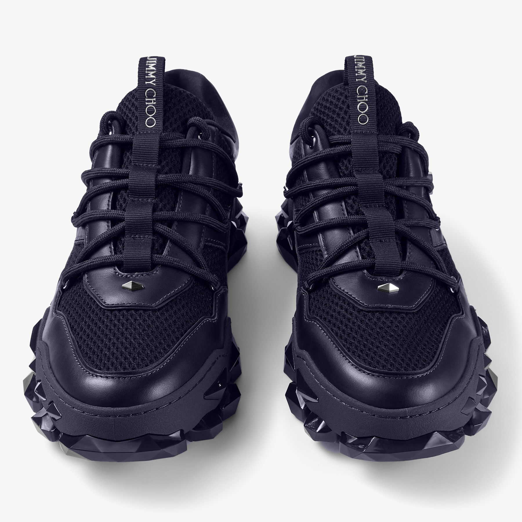 靴 JIMMY CHOO ダイヤモンド X II M | ミッドナイトレザー / メッシュミックス