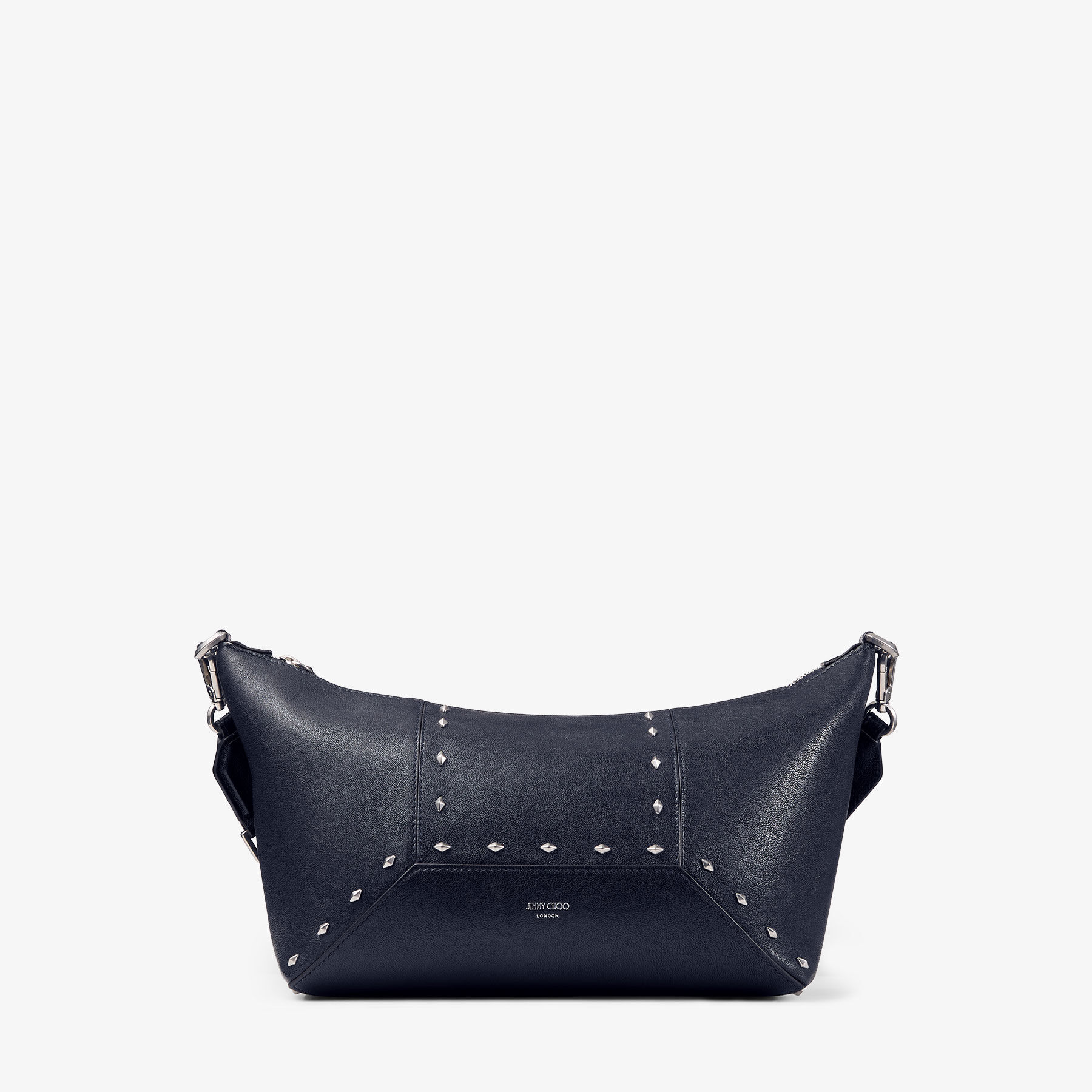 美品　ジミーチュウ バイカー ショルダーバッグ レザー チェーン Jimmy Choo】ジミーチュウ『バイカー チェーンショルダーバッグ