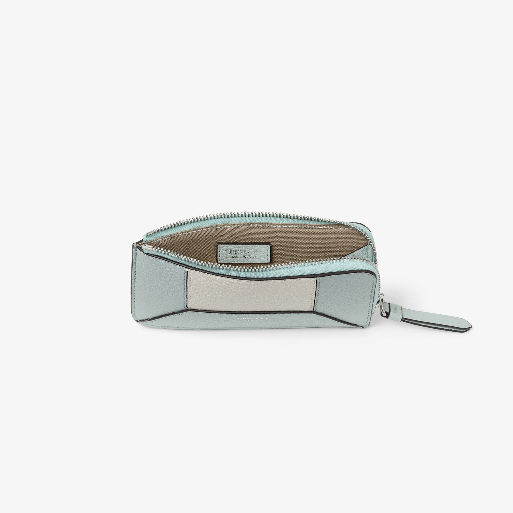 国内直営【JIMMY CHOO】ダイヤモンド リース-Z コインケース ダイヤモンド リース-Z |ライト ヴェルデ グレイニー カーフ