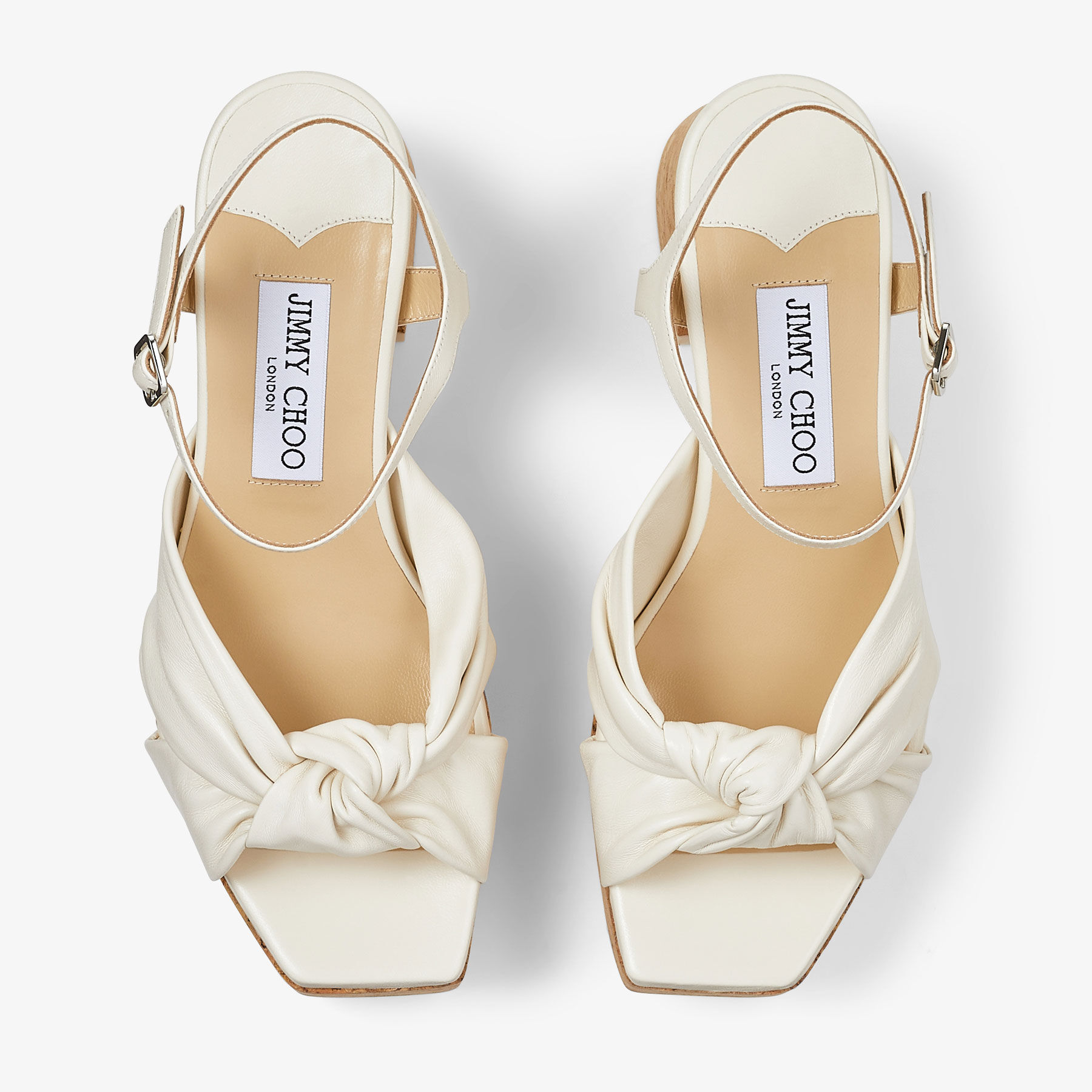 Heloise Wedge 95 | Latte ナッパレザー・プラットフォーム