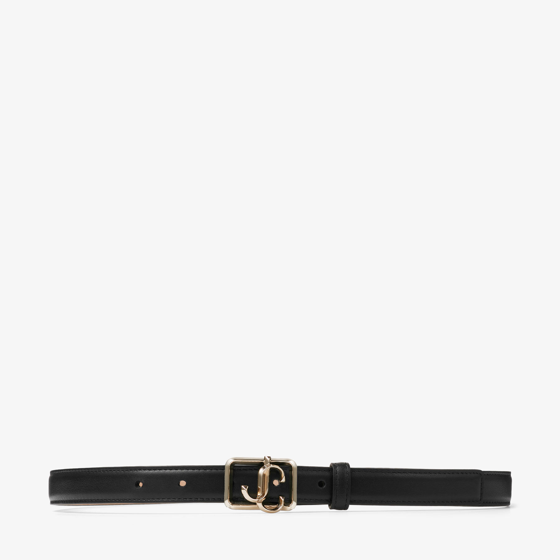 JC Square Belt | Black カーフレザー JC スクエアバックル