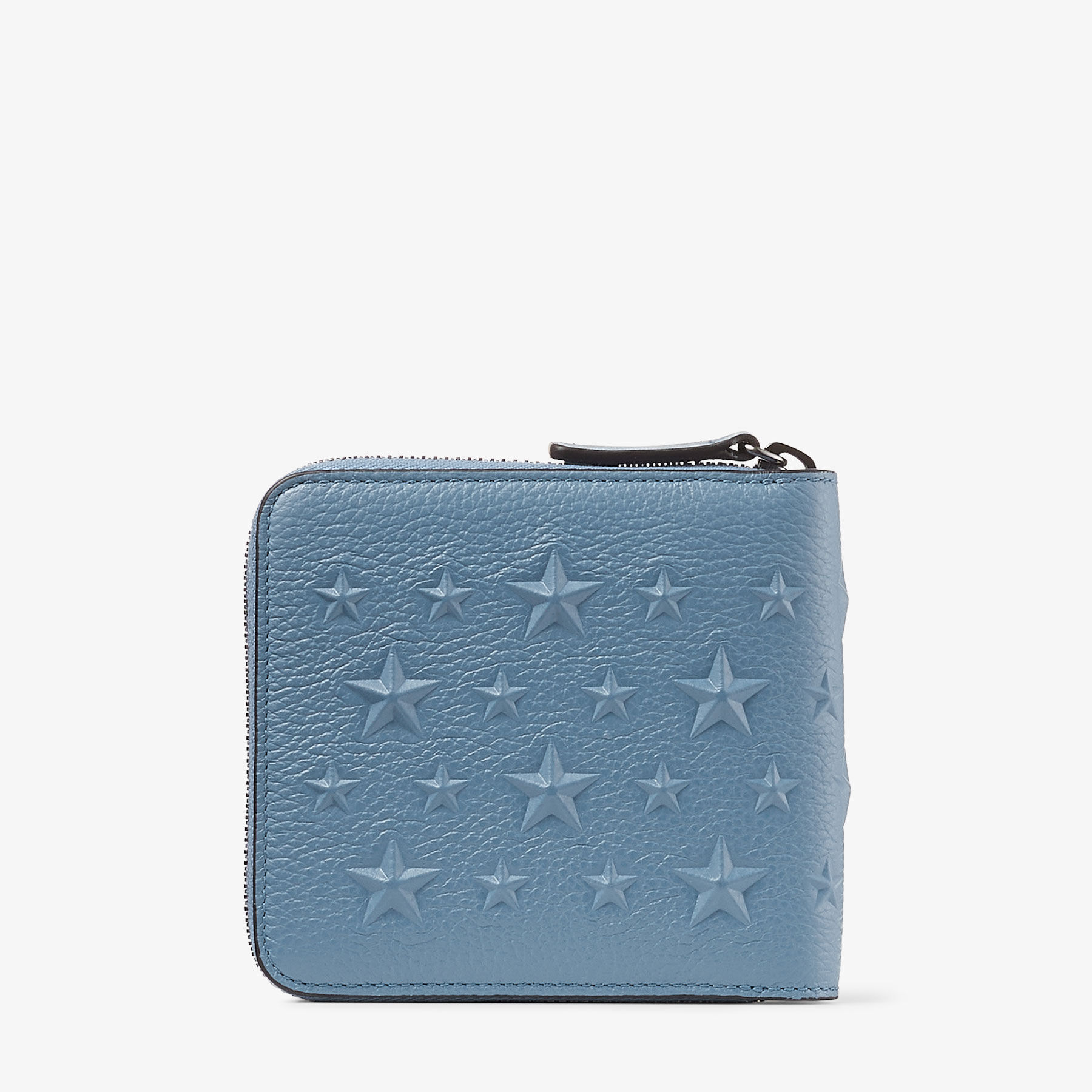 Lawrence | Deep Denim Embossed Leather SLG | JIMMY CHOO