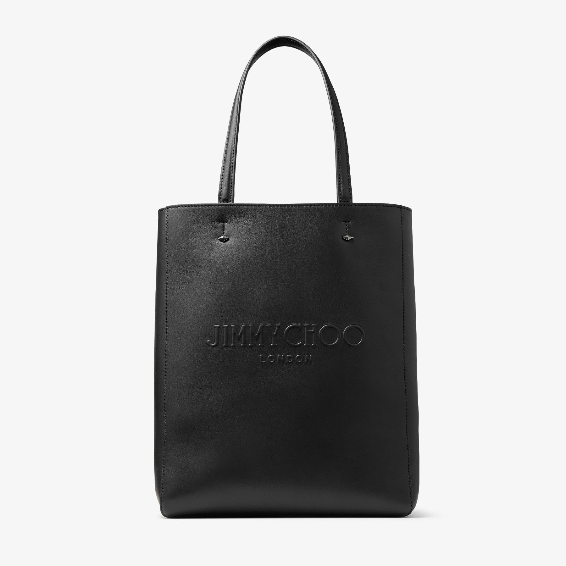 ダイヤモンド トート / M｜ブラック エンボス加工レザー・トート