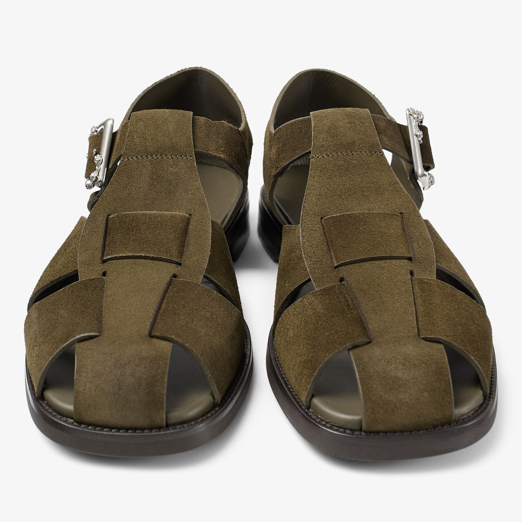 ジミーチュウ　サンダル　イタリア製　本革 美品】 JIMMY CHOO / ジミーチュウ | バックルデザイン レザー