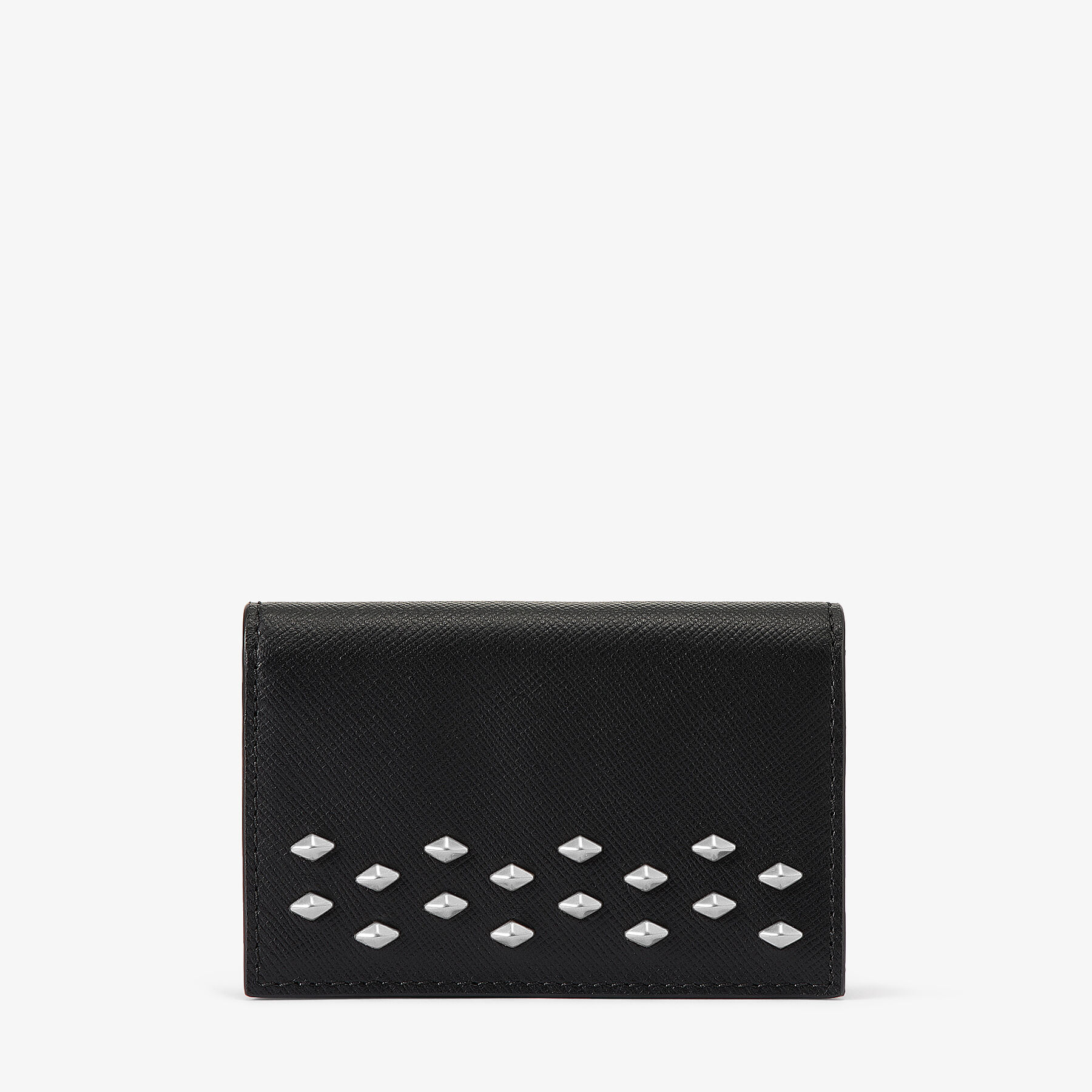 ネロ -M | ブラック テクスチャードレザー・ダイヤモンドスタッズ付き