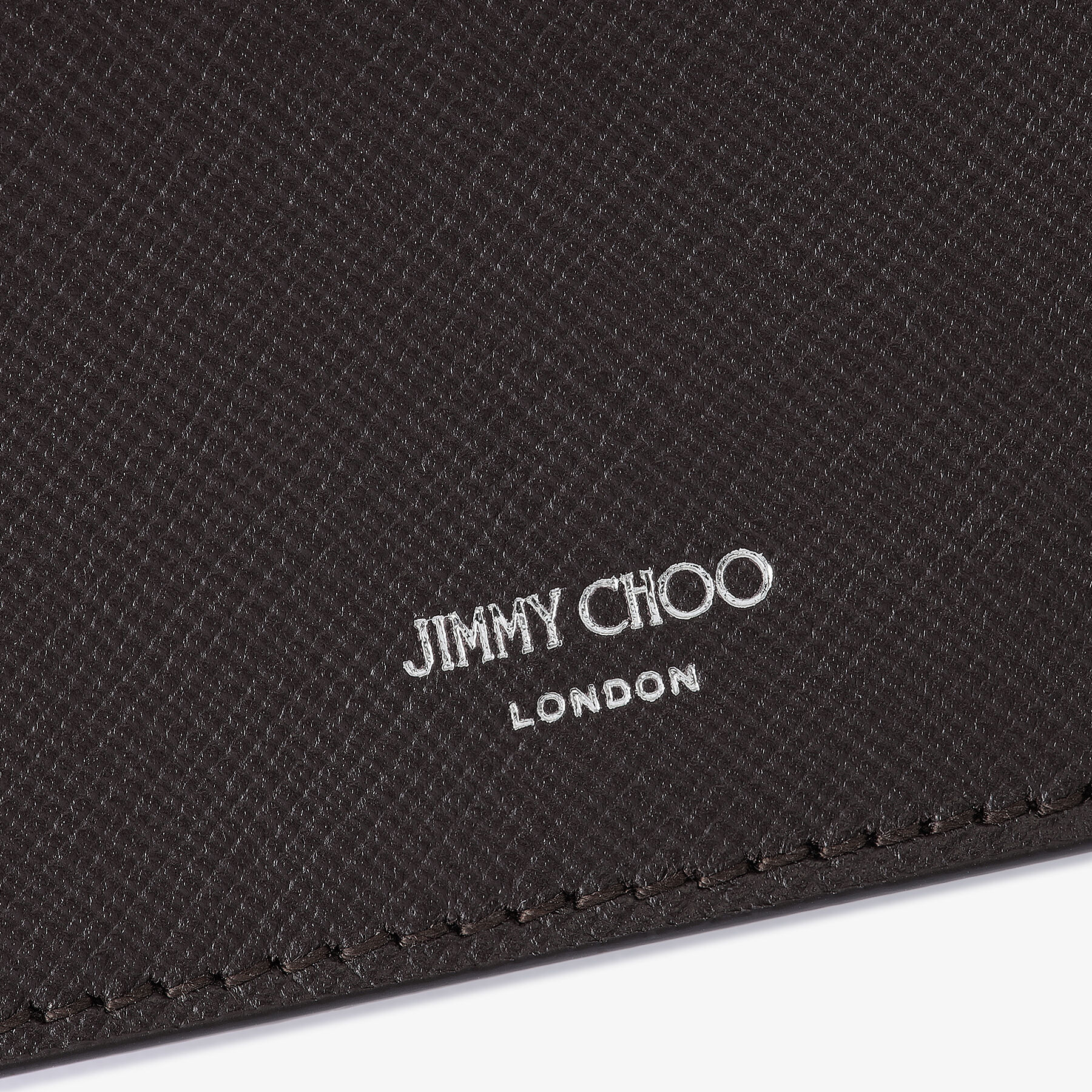 ネロ -M |コーヒー テクスチャードレザー シグネチャーのダイヤモンド