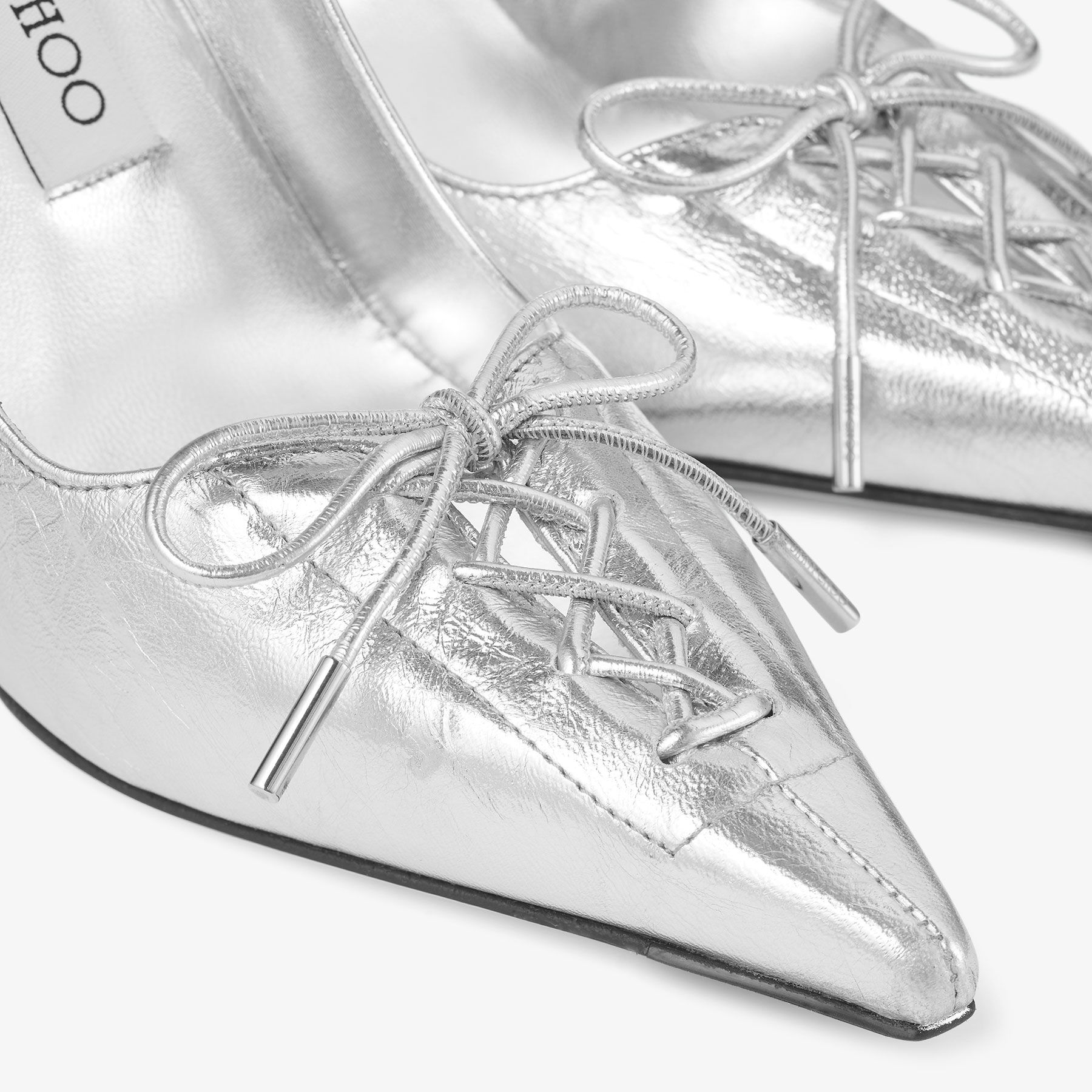 スカーレット 95 | シルバー ヴィンテージメタリックレザー・パンプス