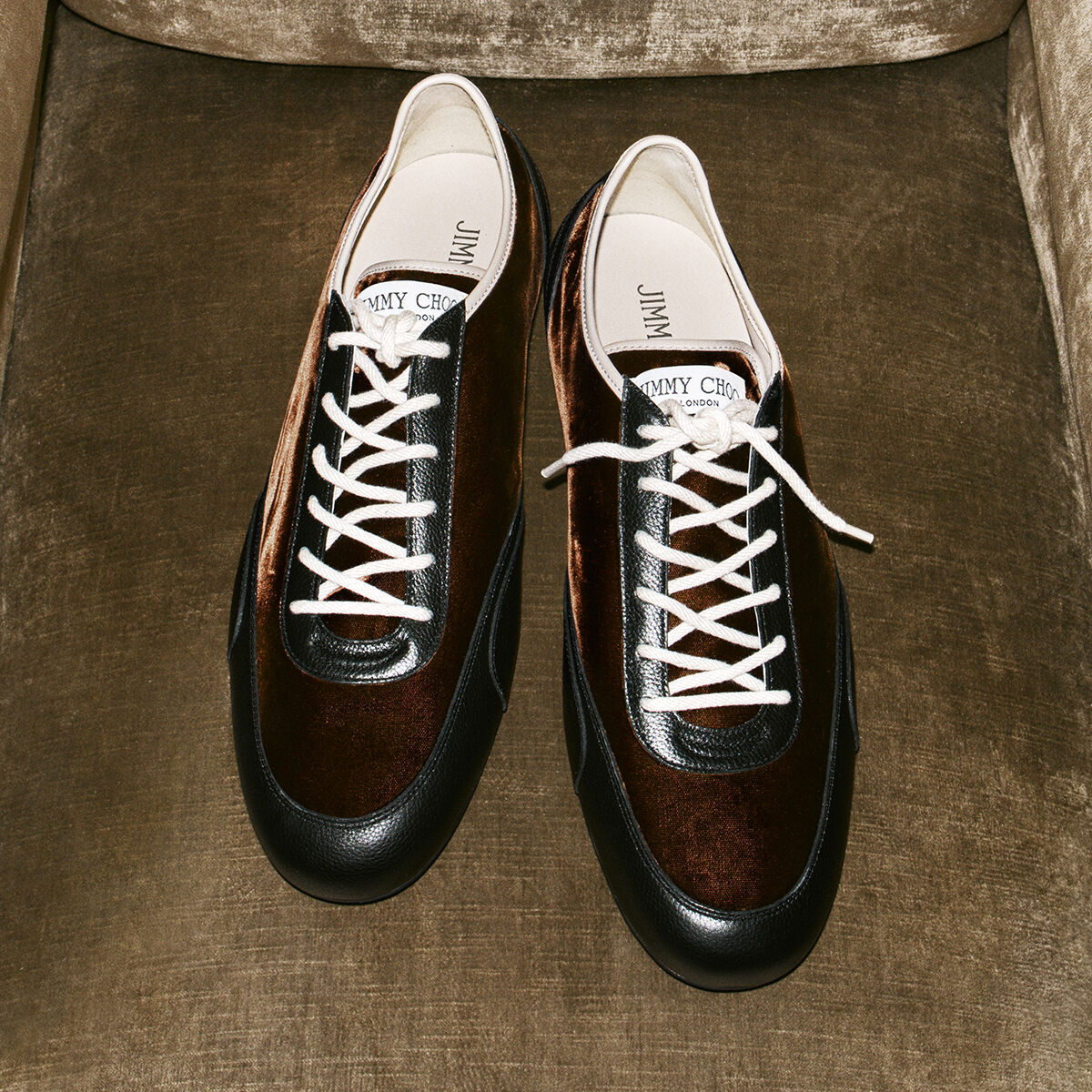 サニー M | ブロンズミックス レザー / ベルベット・ローカット