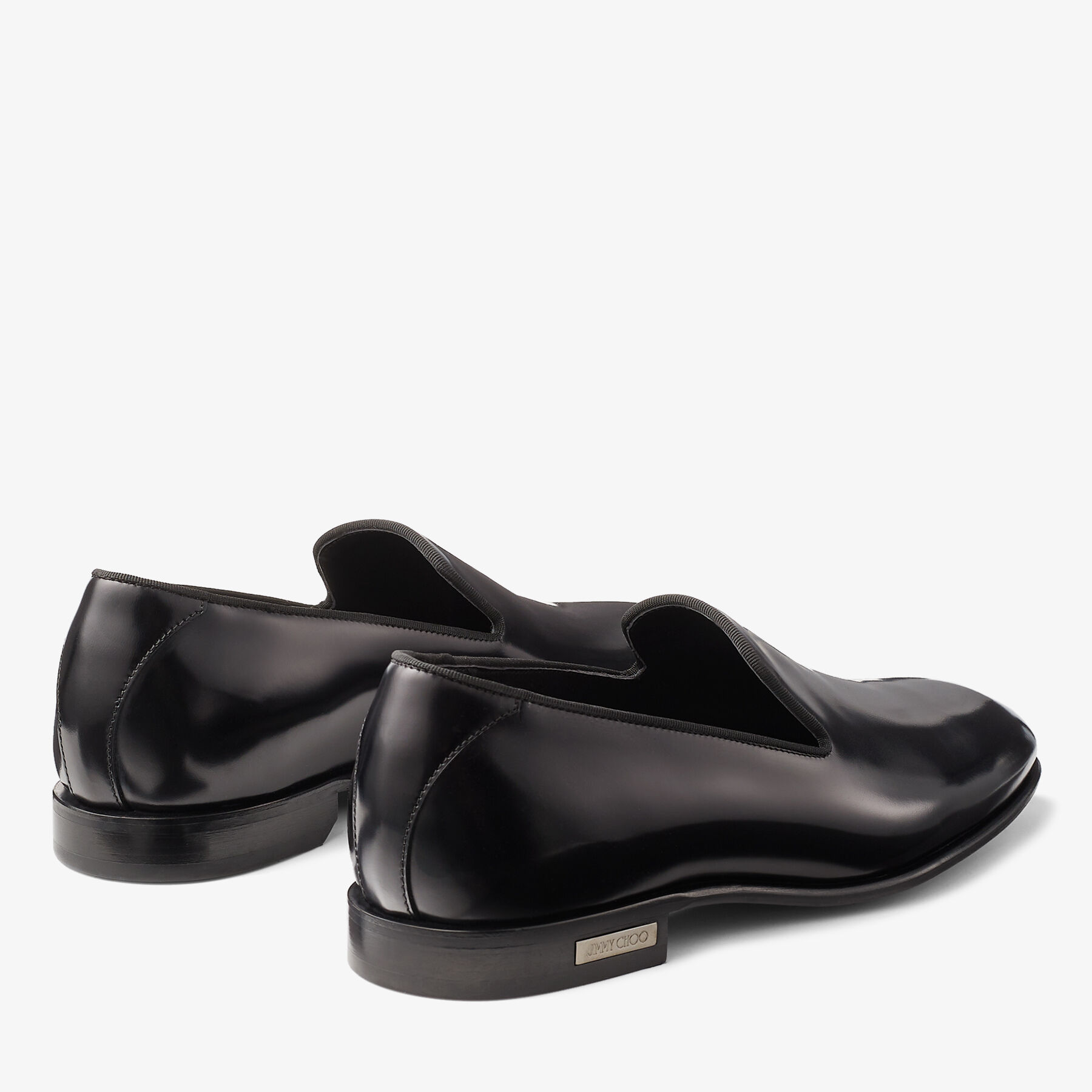 JIMMY CHOO ジミーチュウ 26 タッセルローファー 黒 ベロア