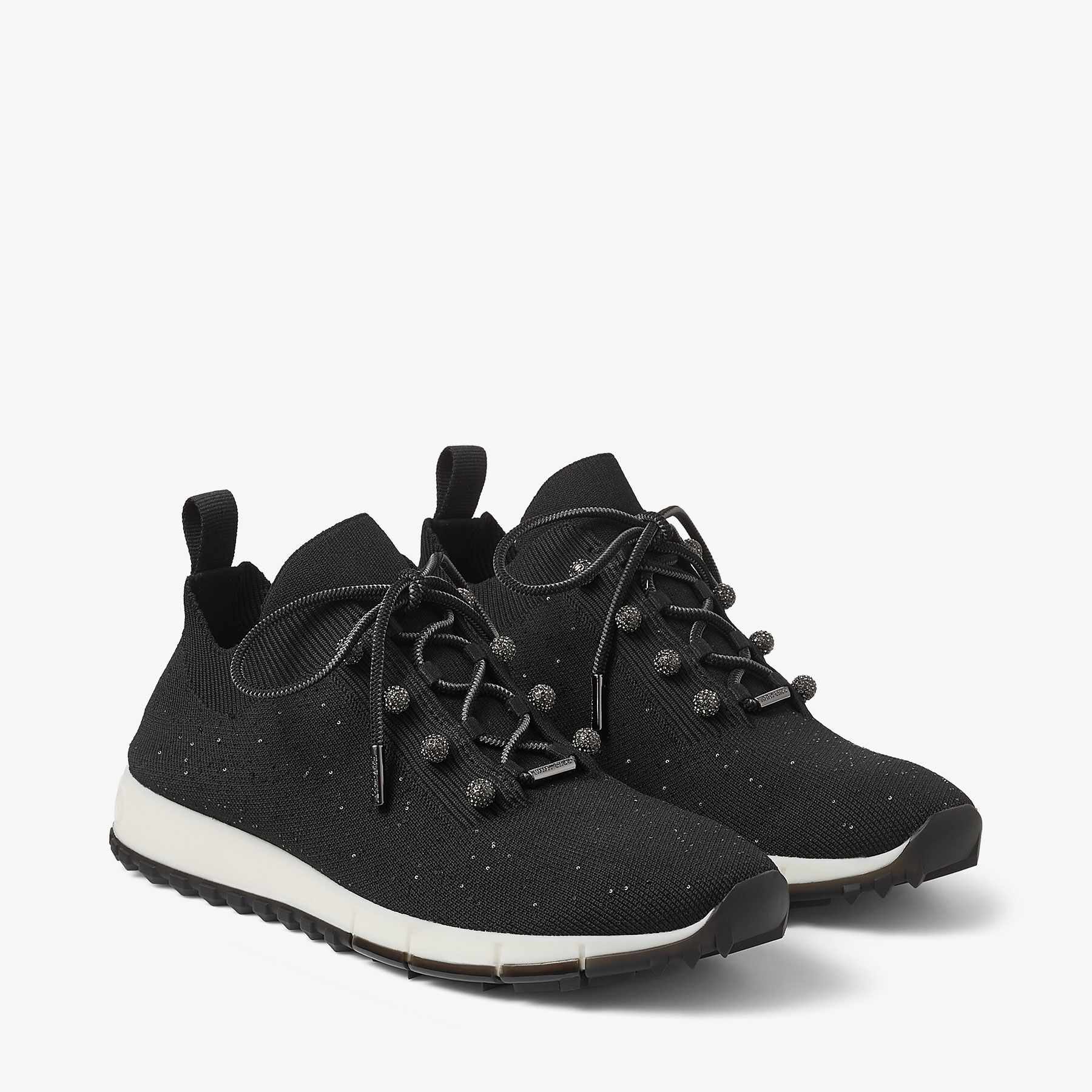 【ゆゆゆ様専売】Jimmy Choo RYLIE スニーカー ヴェレス | ブラック スパンコール・ニットスニーカー | ジミー チュウ JP