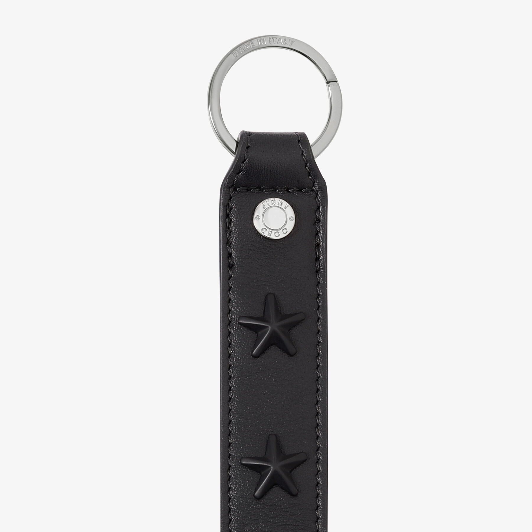 新品】Jimmy Choo ジミーチュウ スタッズ付き キーホルダー 黒