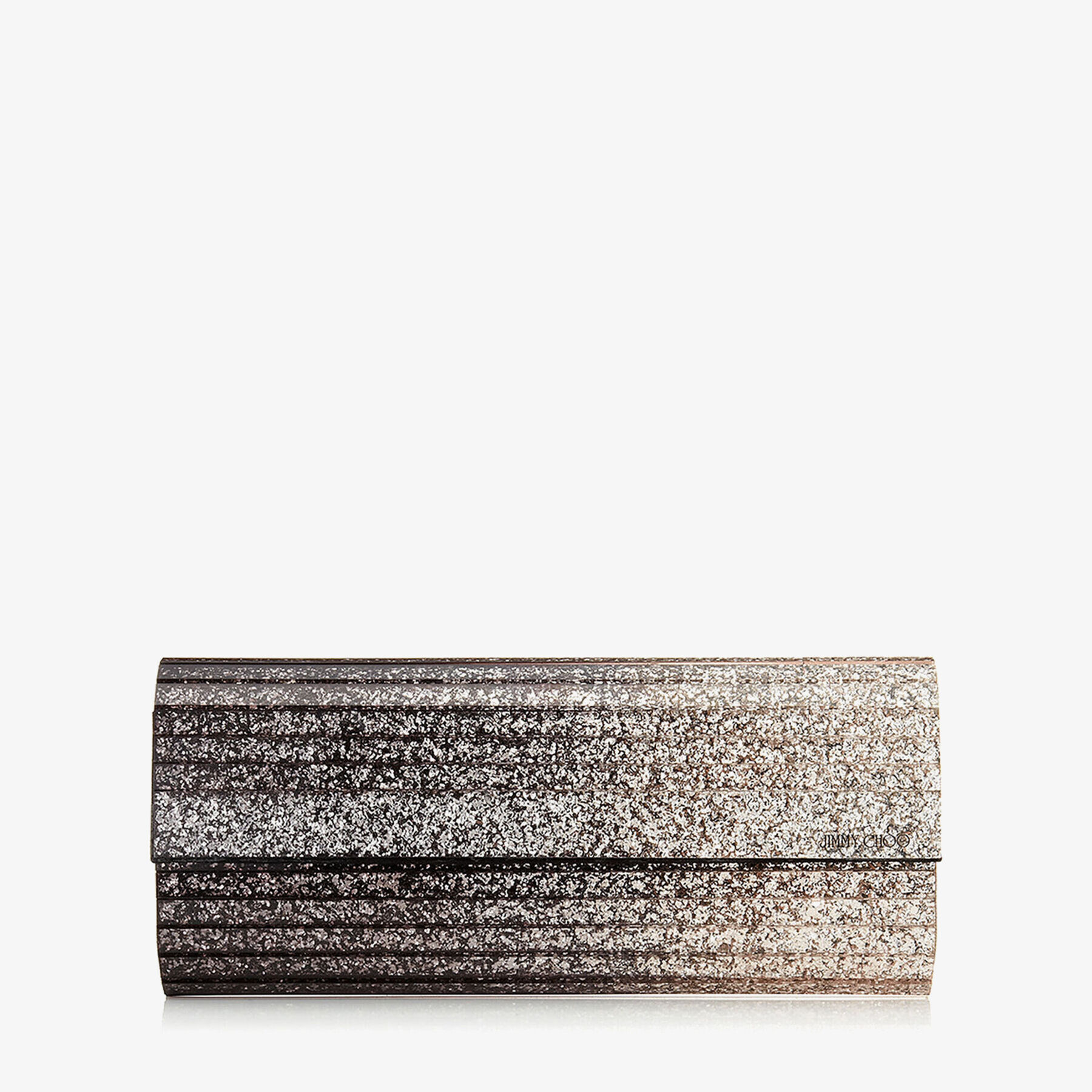 Black and Champagne Dégradé Glitter Acrylic Clutch Bag