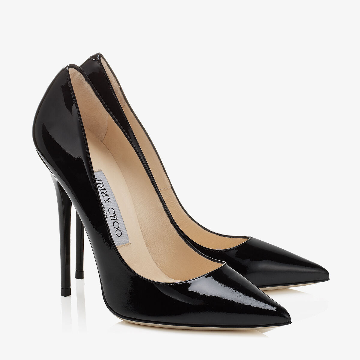 正式的 Black JIMMY | Anouk | Pumps Designer Pointed Leather Patent 靴